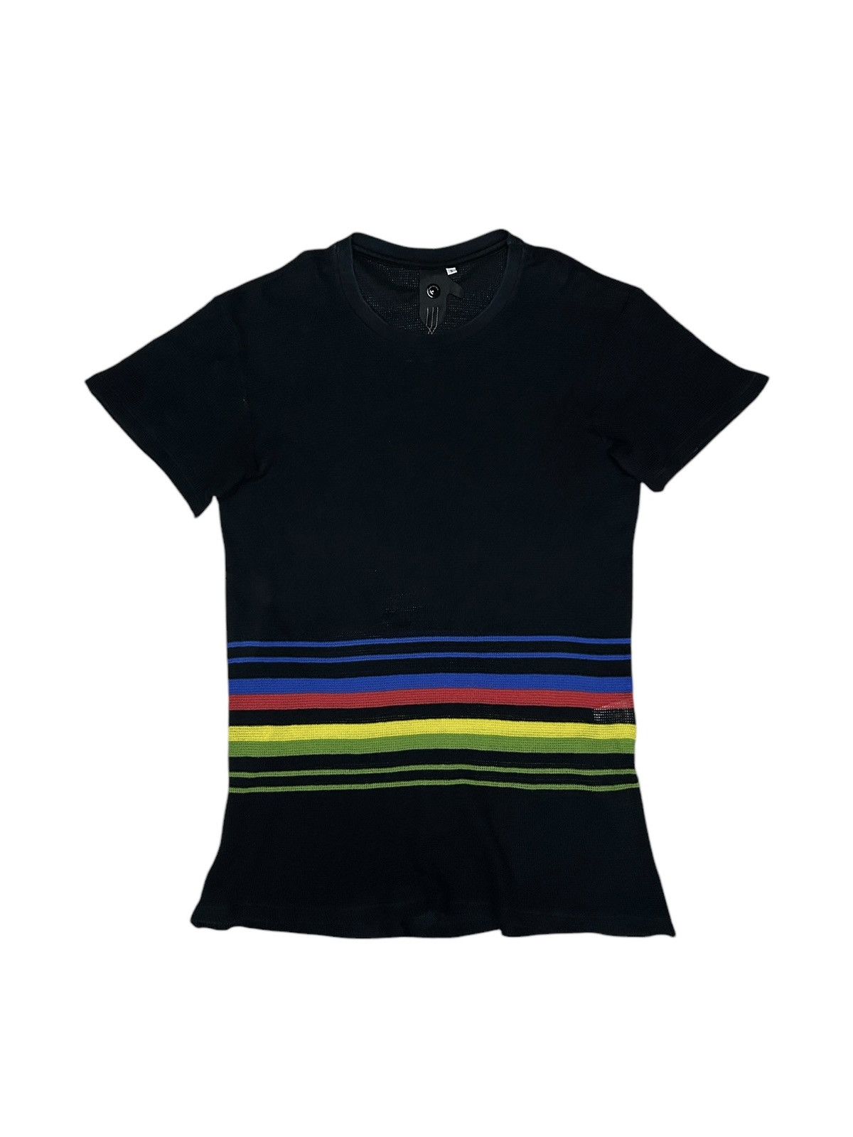 Bernhard Willhelm 00s Multicolor Waffle Knit T-Shirt Size US S / EU 44-46 / 1 - 1 Thumbnail