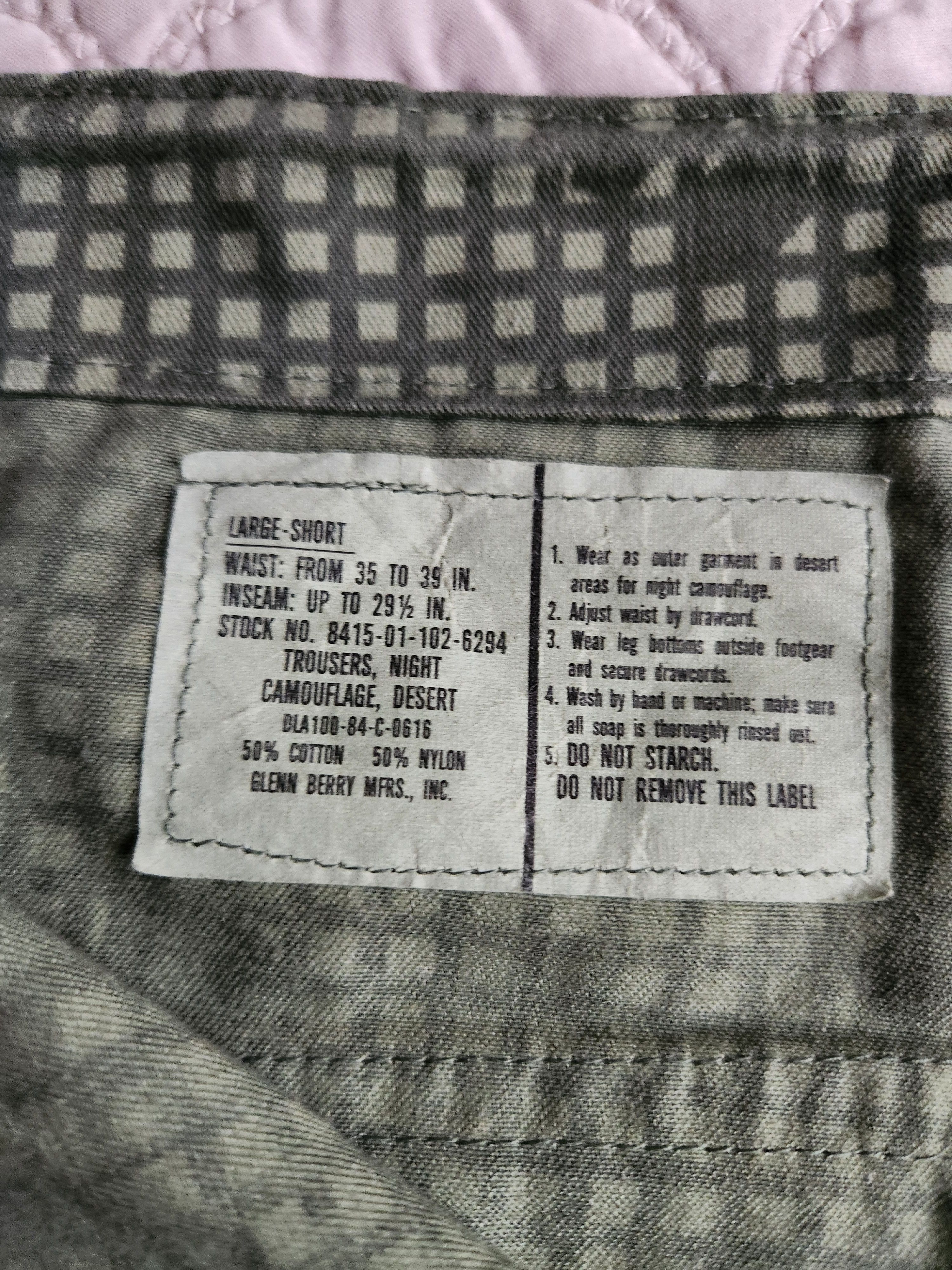 Vintage Desert Night Camo Pants Size US 36 / EU 52 - 2 Thumbnail