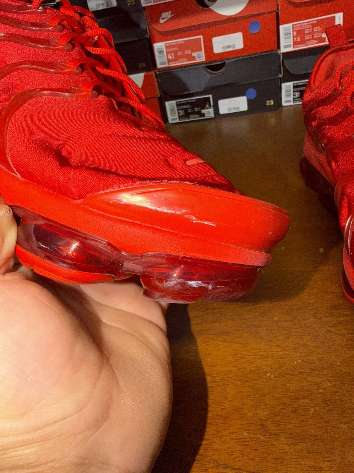 Nike Nike Air VaporMax Plus Triple Red size 14 Size US 14 / EU 47 - 8 Thumbnail