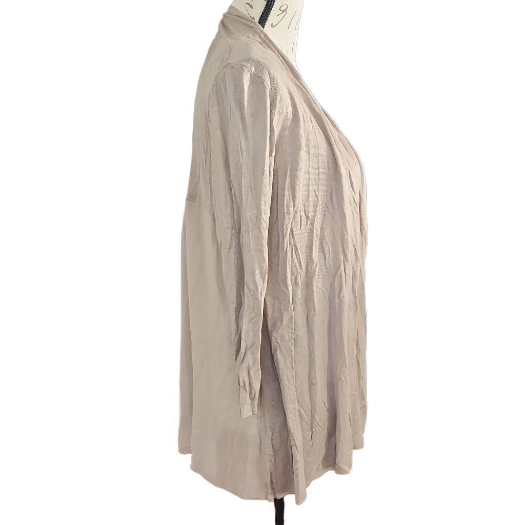 Express Express Women's Size Medium Gray Mixed Material Sheer Back K Size M / US 6-8 / IT 42-44 - 2 Thumbnail