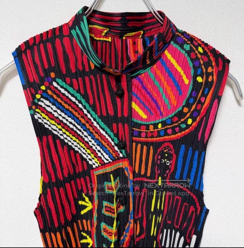 Issey Miyake Issey Miyake Chinese Stand Collar Vest Size XL / US 12-14 / IT 48-50 - 2 Thumbnail