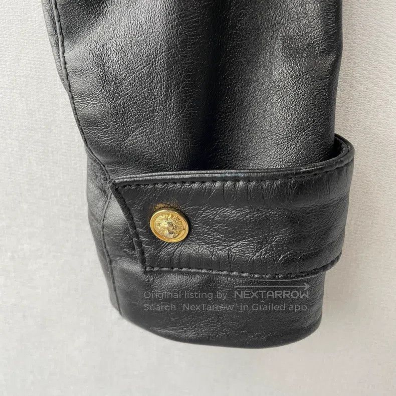 Versace Versace Solid color zippered pocket leather jacket Size L / US 10 / IT 46 - 9 Thumbnail