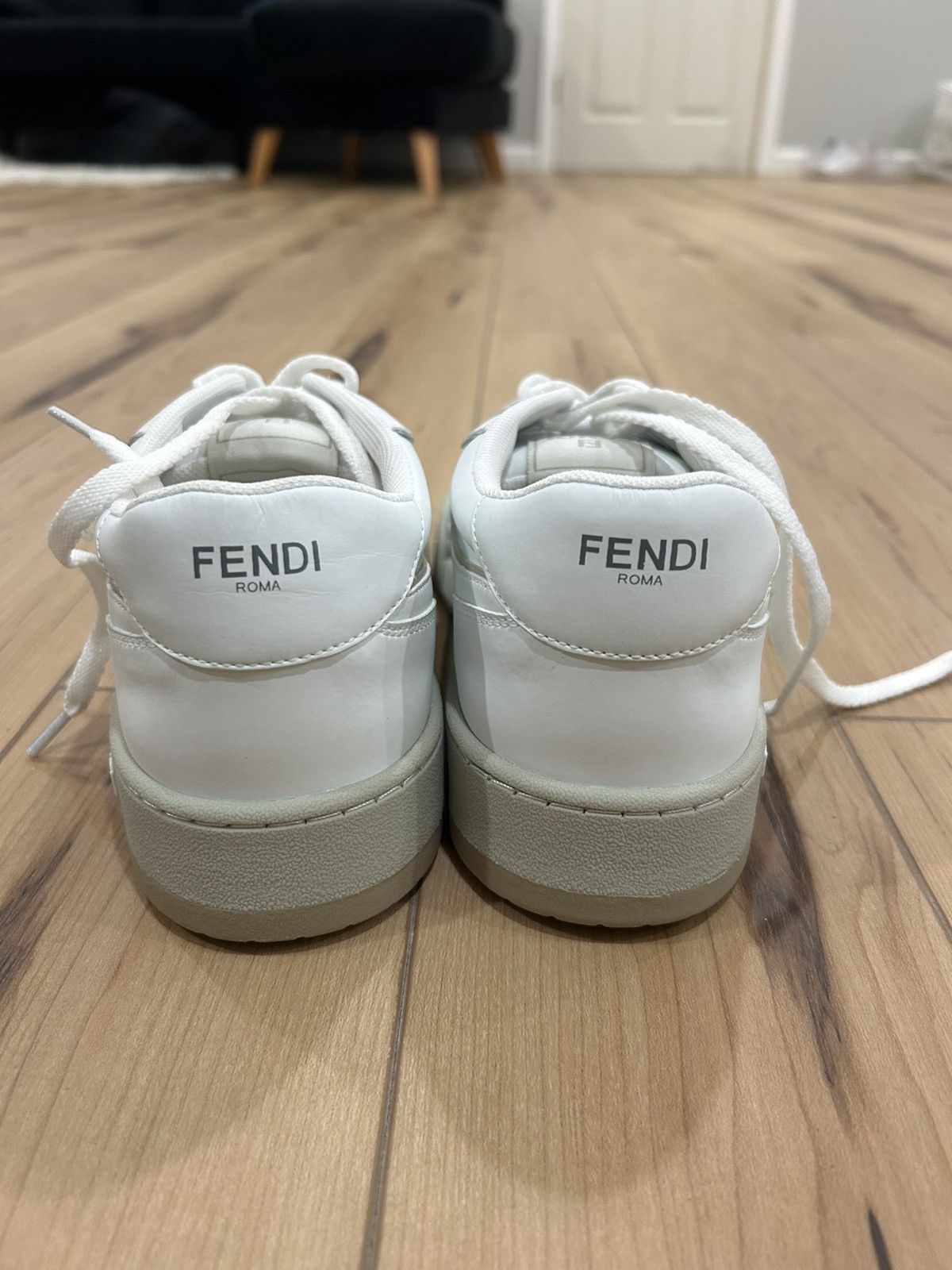 Fendi Designer White leather Fendi match Size US 10 / EU 43 - 3 Thumbnail