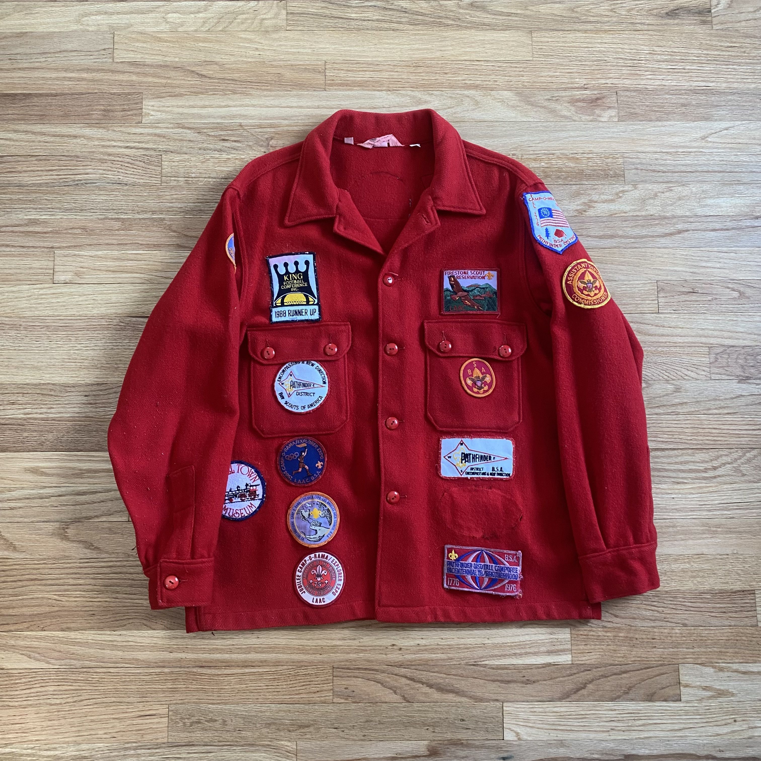 Vintage 1970's Boy Scouts of America Wool Overshirt