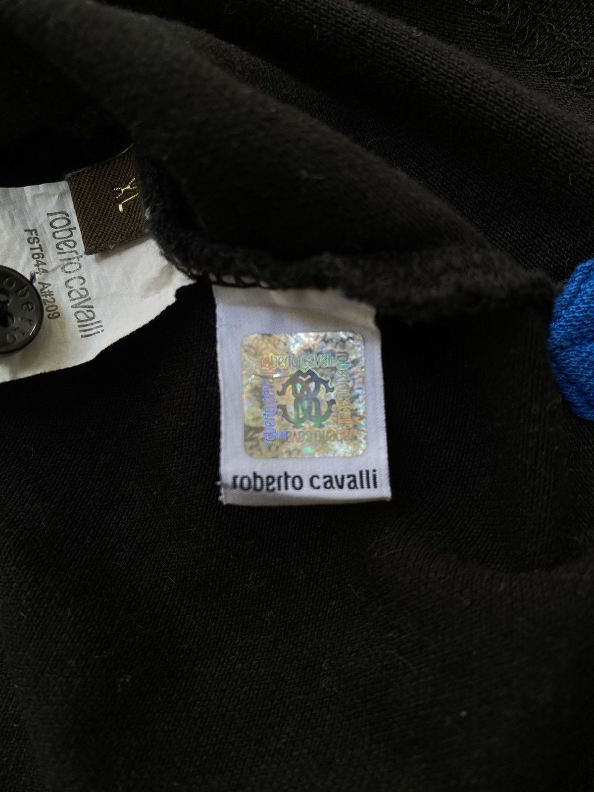 Roberto Cavalli Vintage Roberto Cavalli Cuffs Tape Polo Shirts Size US M / EU 48-50 / 2 - 11 Thumbnail