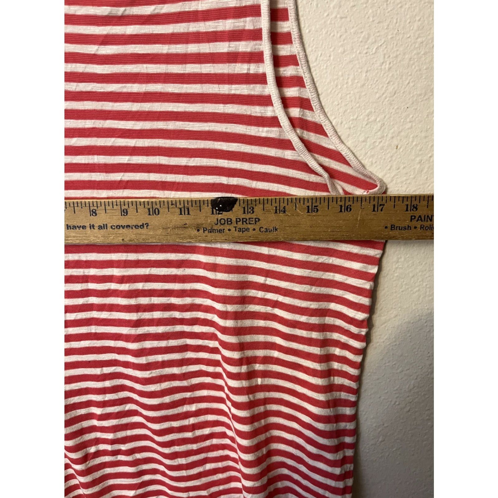Old Navy Old Navy Tank Top Shirt Women M Red Striped Round Neck Cotton Slimming Size M / US 6-8 / IT 42-44 - 5 Thumbnail