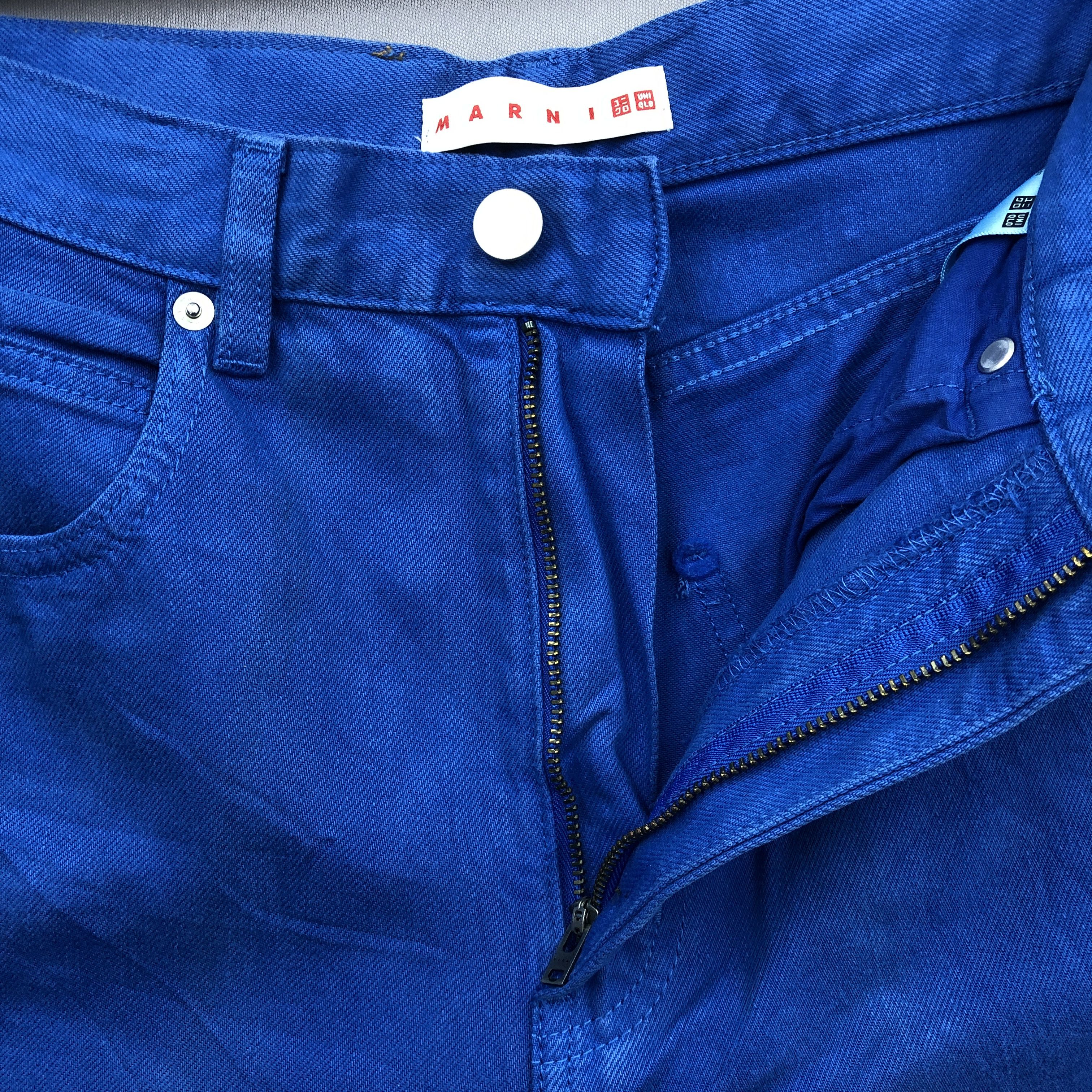 Marni × Uniqlo Vintage Y2K/2000s Marni Baggy Wide Leg Skater Jeans Denim Size 26" / US 2 / IT 38 - 5 Thumbnail