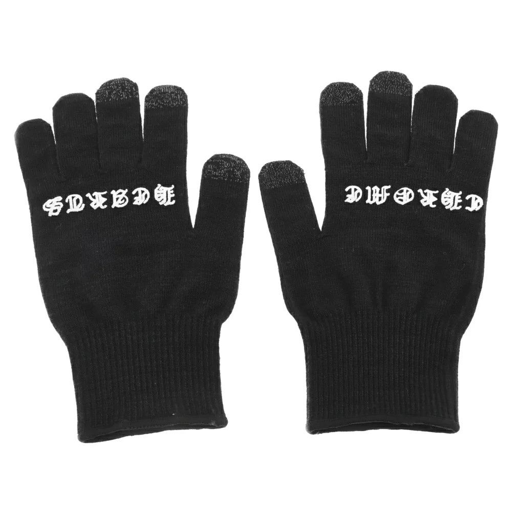 image of Chrome Hearts Work Gloves in Black, Men's