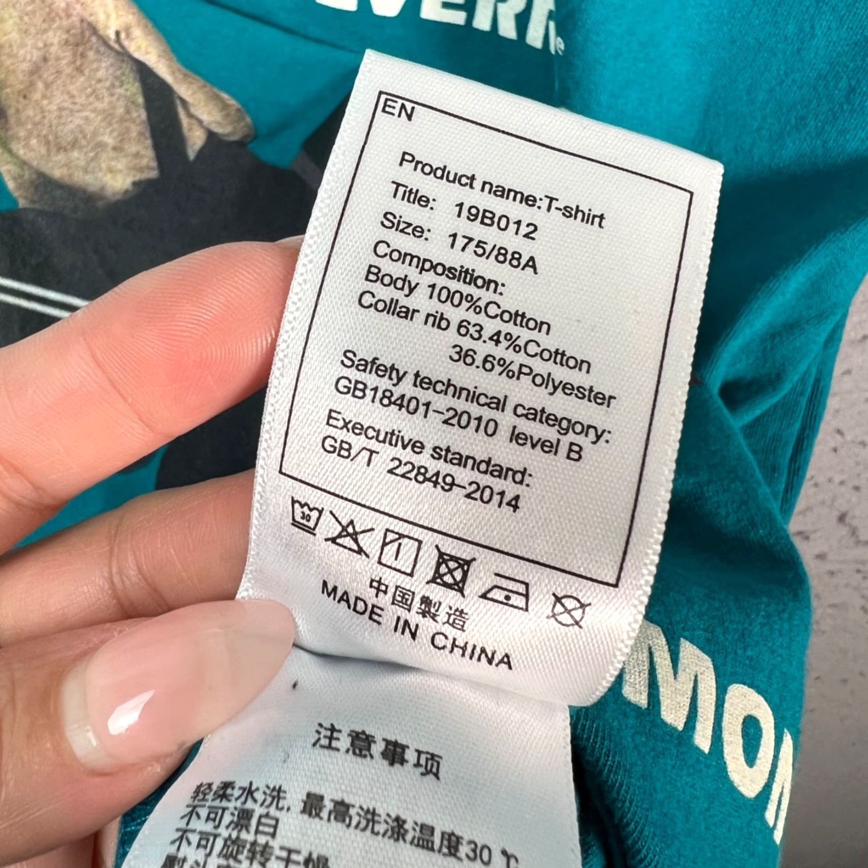 Vintage Aelfric Eden Mens T-Shirt Graphic Print Crew Neck Short Sleeve Teal Blue 2010-2019 Regular Size M Shirt Mens Size US M / EU 48-50 / 2 - 4 Thumbnail