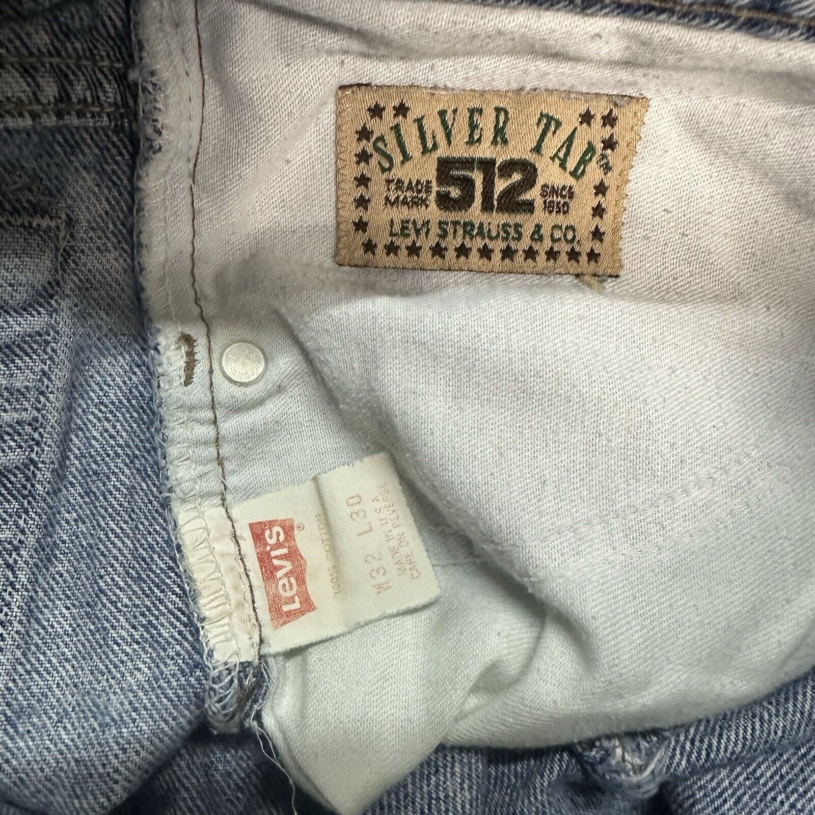 Levi's × Vintage Vintage 90s Levi’s Silvertab 512 Light Wash Slim Denim Jeans Size US 32 / EU 48 - 7 Thumbnail