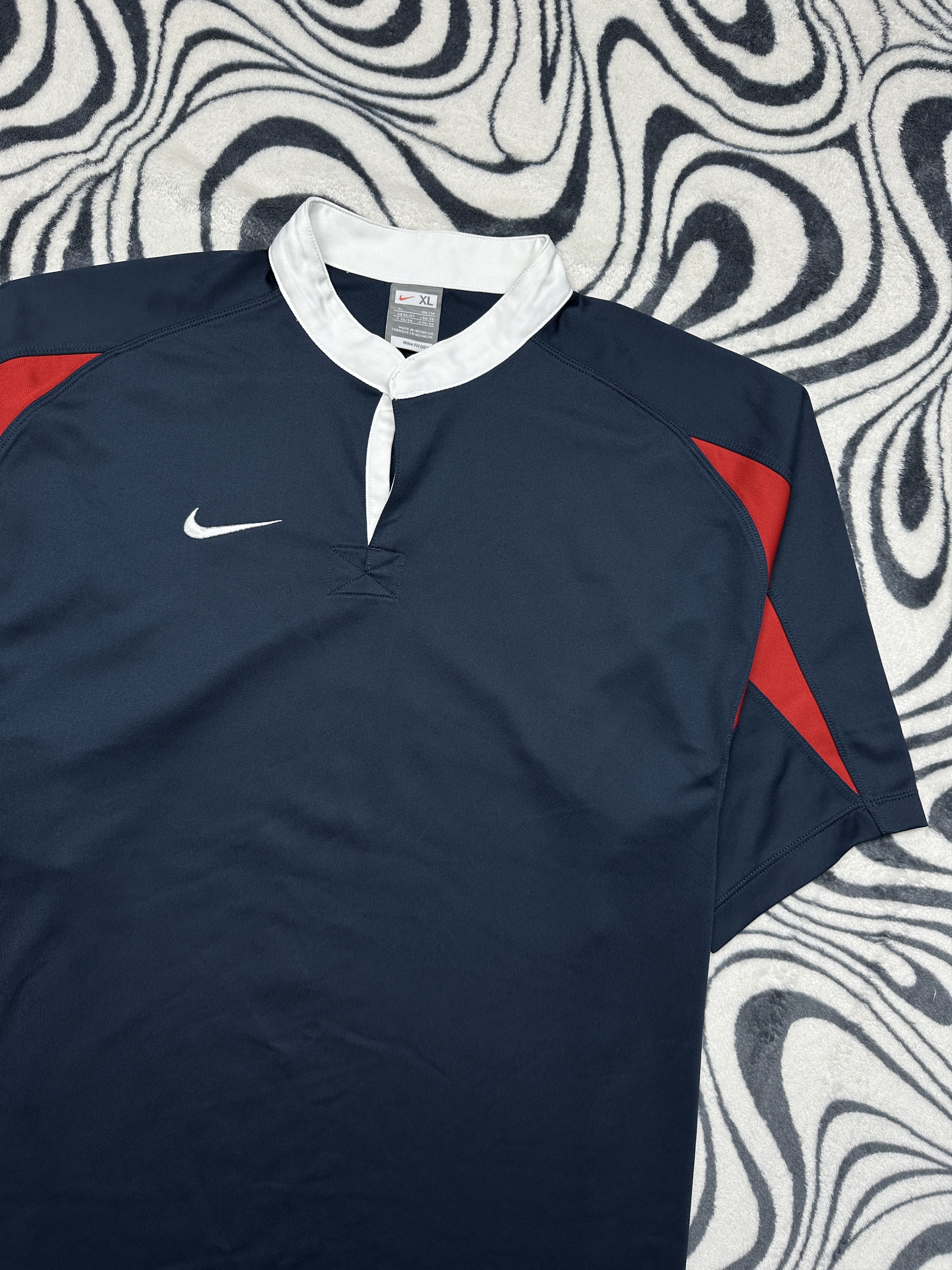 Nike Nike Vintage Mens Rugby Polo Shirt Size US XL / EU 56 / 4 - 2 Thumbnail