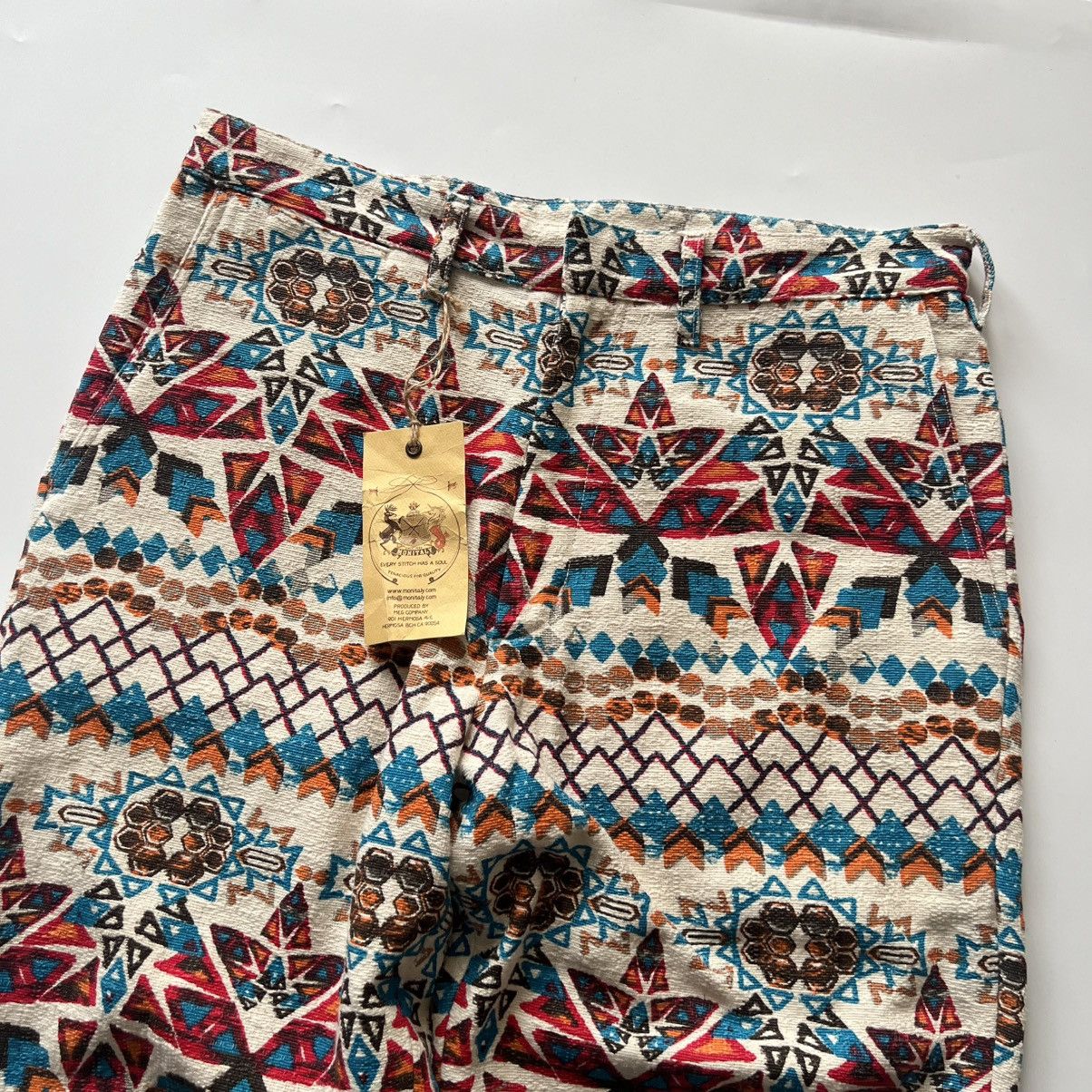Monitaly Monitaly Navajo Pattern Trousers USA Vintage Inspired Pants Size US 32 / EU 48 - 3 Thumbnail
