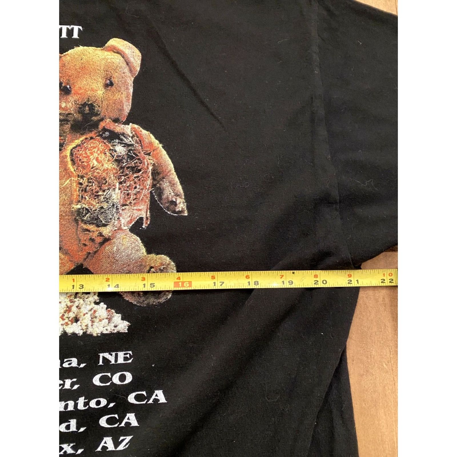 Travis Scott Travis Scott Astroworld Tour 2018 Graphic Wish You Were Here T-Shirt L Black Men Short Sleeve Shirt 21” X 29” Size US L / EU 52-54 / 3 - 6 Thumbnail