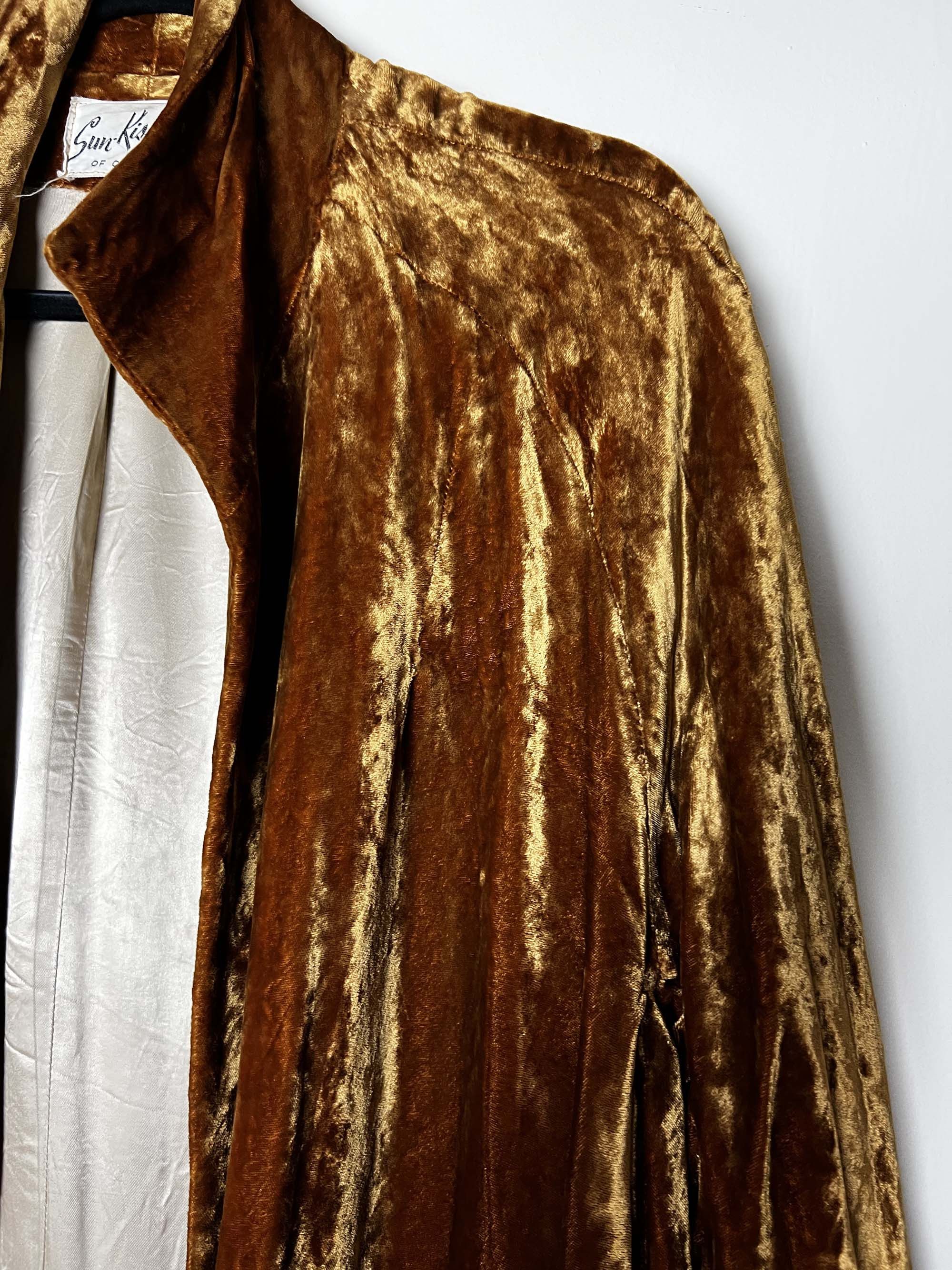 Vintage Vintage Gold 1950's Sun-Kissed of California Swing Coat Size ONE SIZE - 9 Thumbnail