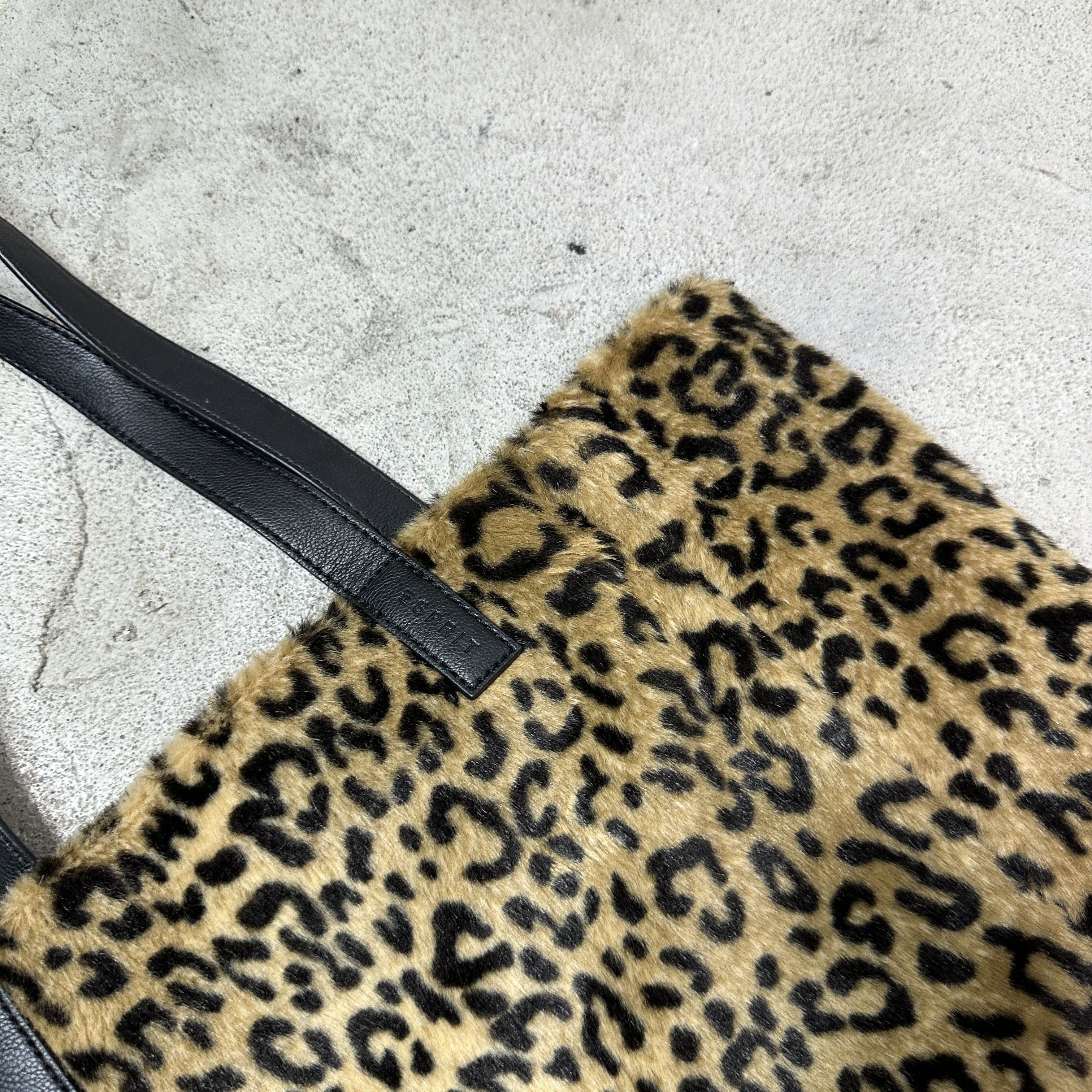Vintage Vintage Cheetah Faux Fur Shopper Bag Y2K Size ONE SIZE - 3 Thumbnail