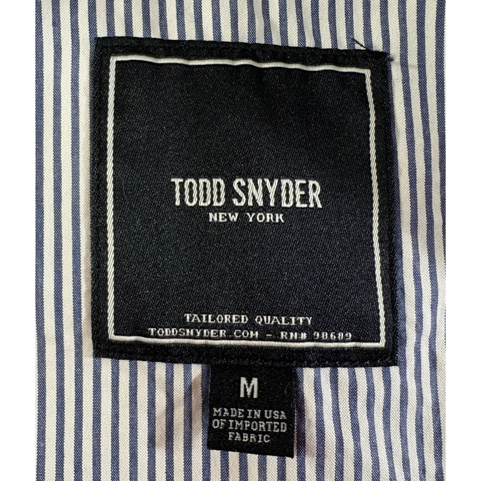 Todd Snyder Todd Snyder Seersucker Striped Chore Blazer jacket sz M blue Size 40R - 2 Thumbnail