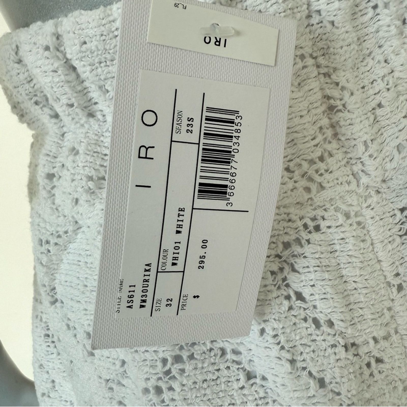 Iro NWT!!! IRO women white shorts size 32 FR or XS Retail 295$ Size 27" / US 4 / IT 40 - 5 Thumbnail