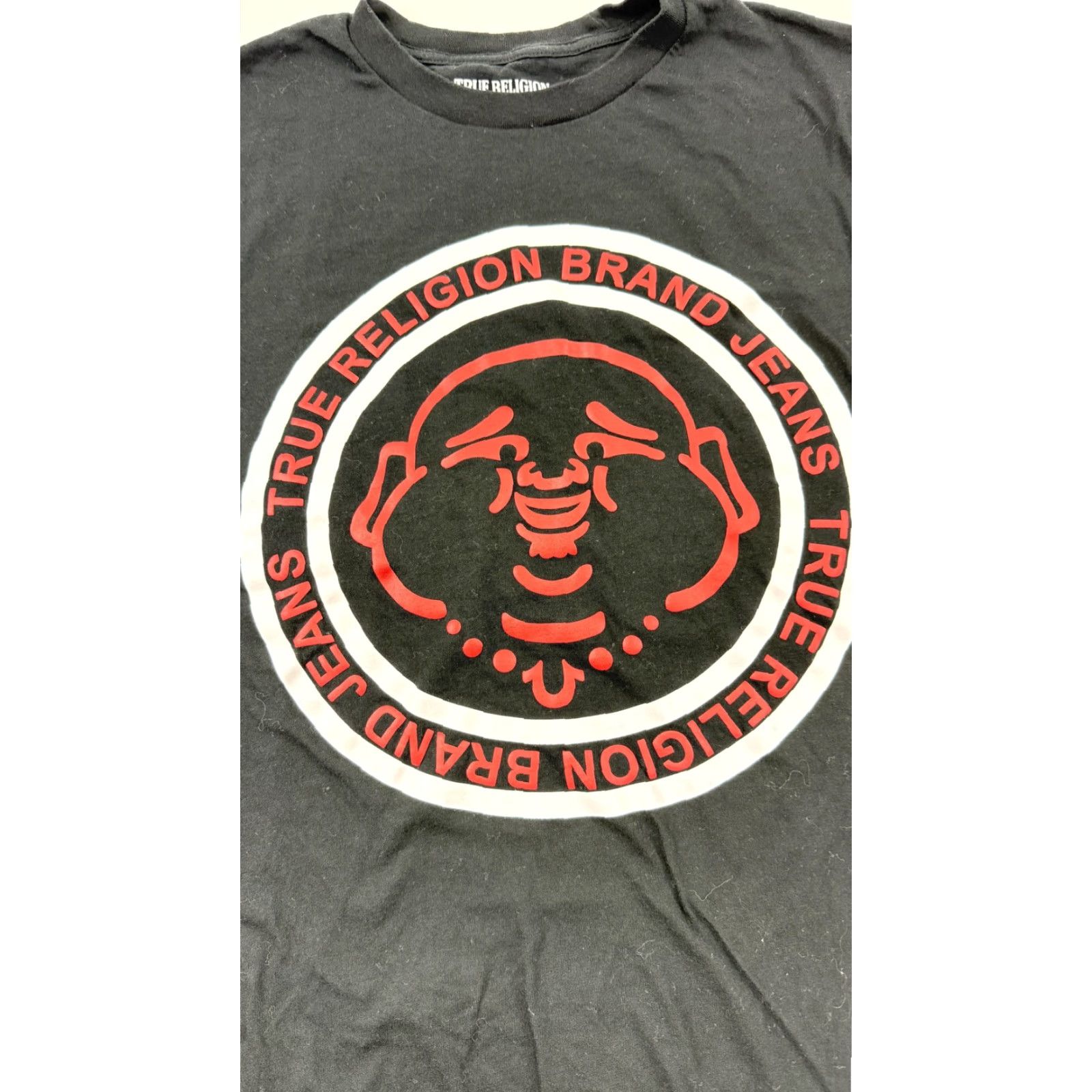 True Religion VINTAGE True Religion Shirt Mens Medium Black Buddha Logo Graphic Tee 100% Cotton Mens Short Sleeve Crewneck Graphic Logo Tee Black Buddha 100% Cotton Size US M / EU 48-50 / 2 - 3 Thumbnail