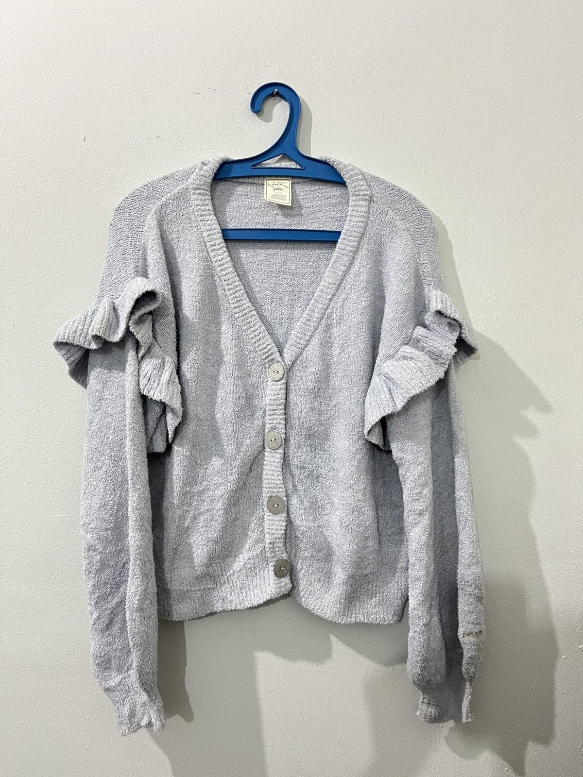 Japanese Brand GELATO PIQUE COTTON FAUX FUR CARDIGAN Size ONE SIZE - 1 Thumbnail