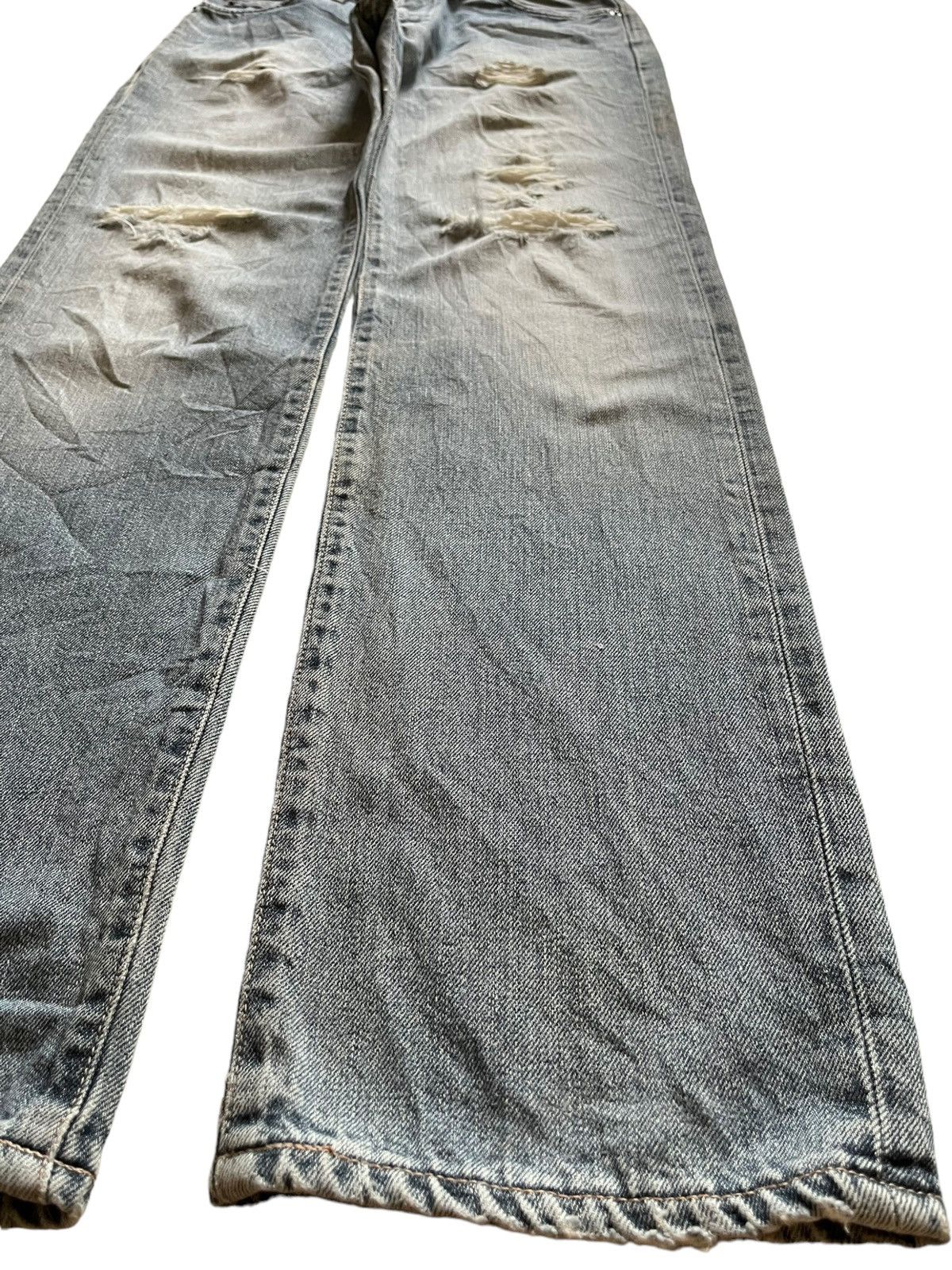 Edwin × Japanese Brand SALES🔥Vintage Japanese Edwin Faded Distress Loose Jeans Size US 30 / EU 46 - 7 Thumbnail