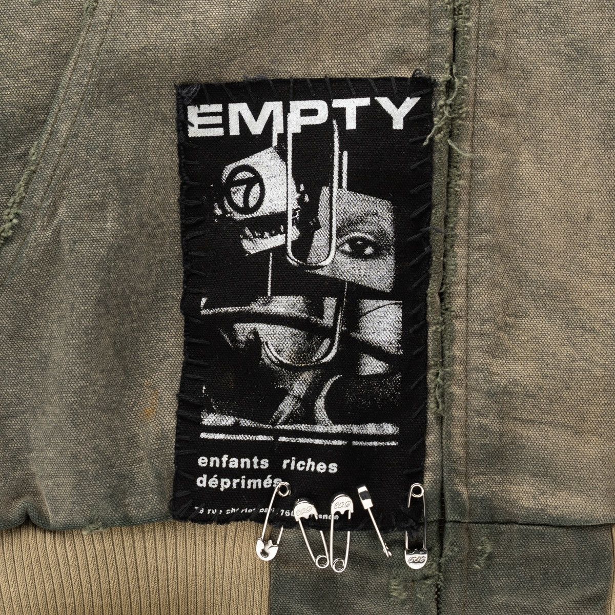Enfants Riches Deprimes War Started Hooded Work Jacket Crust Olive Green Size US M / EU 48-50 / 2 - 3 Thumbnail