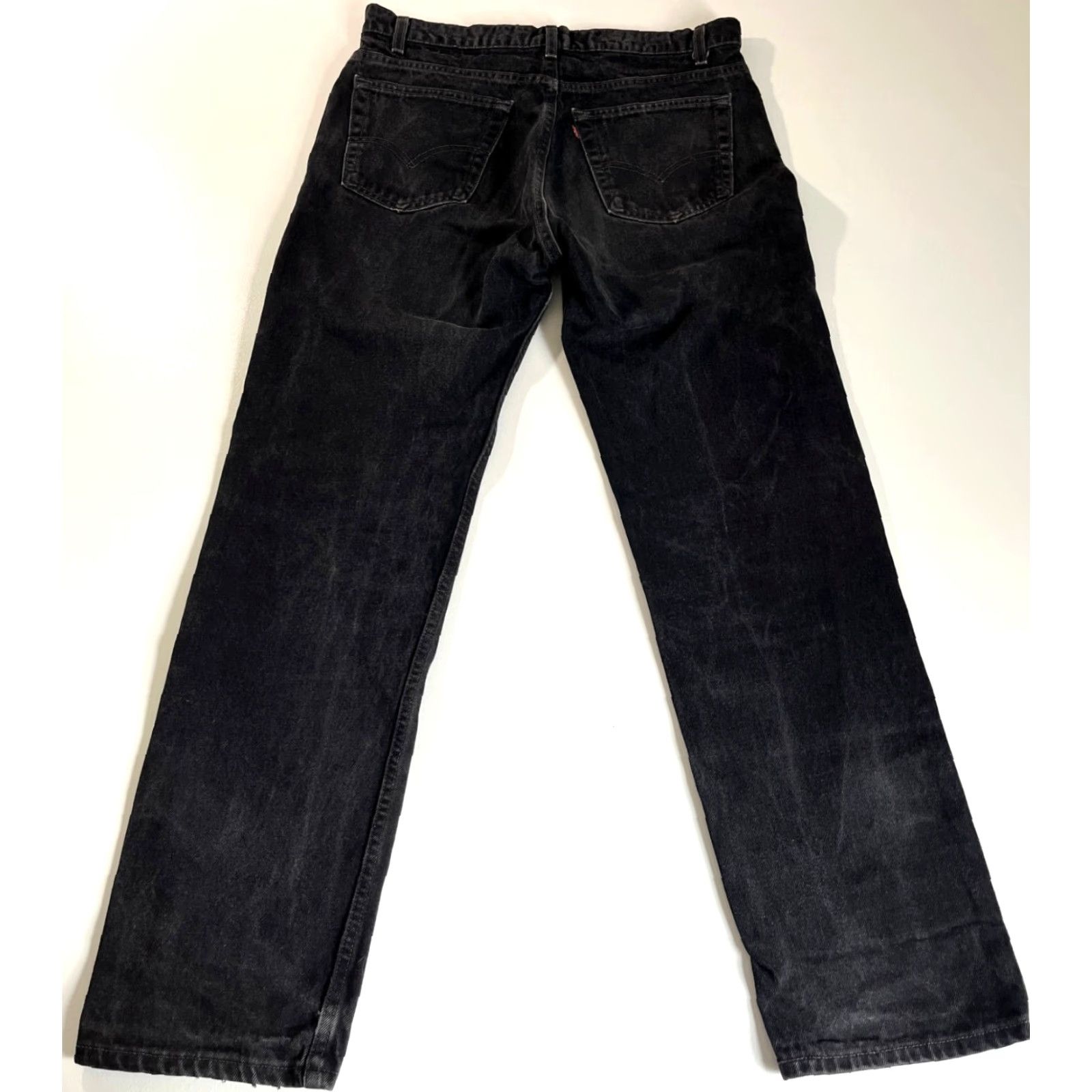 Levi's VINTAGE Levi's 505 Jeans Regular Fit Straight Black 33x32 Mens 90s USA Americana Denim Cotton Zip Pockets 36x32? Size US 33 - 3 Thumbnail
