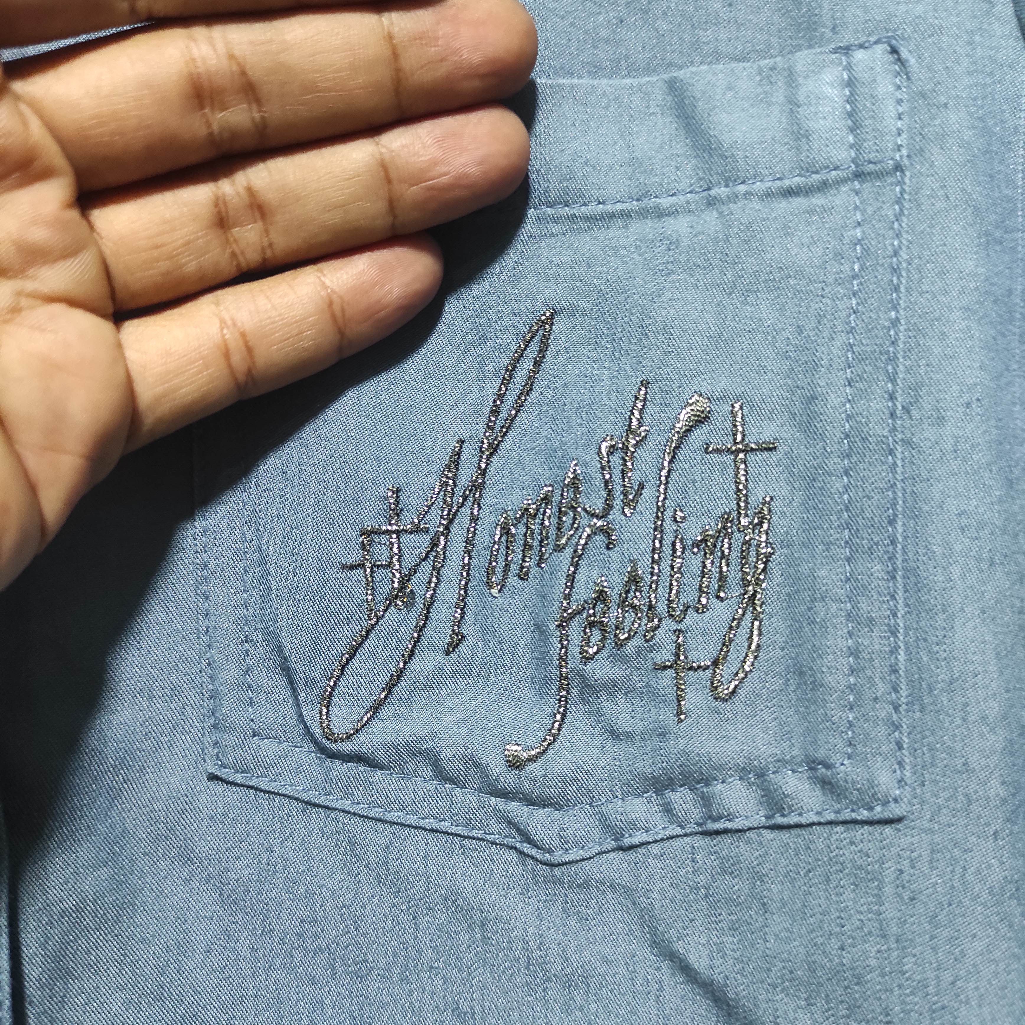 Hysteric Glamour Ghost of Harlem Poem Shirt Button Up i6w9 style Size S / US 4 / IT 40 - 4 Thumbnail