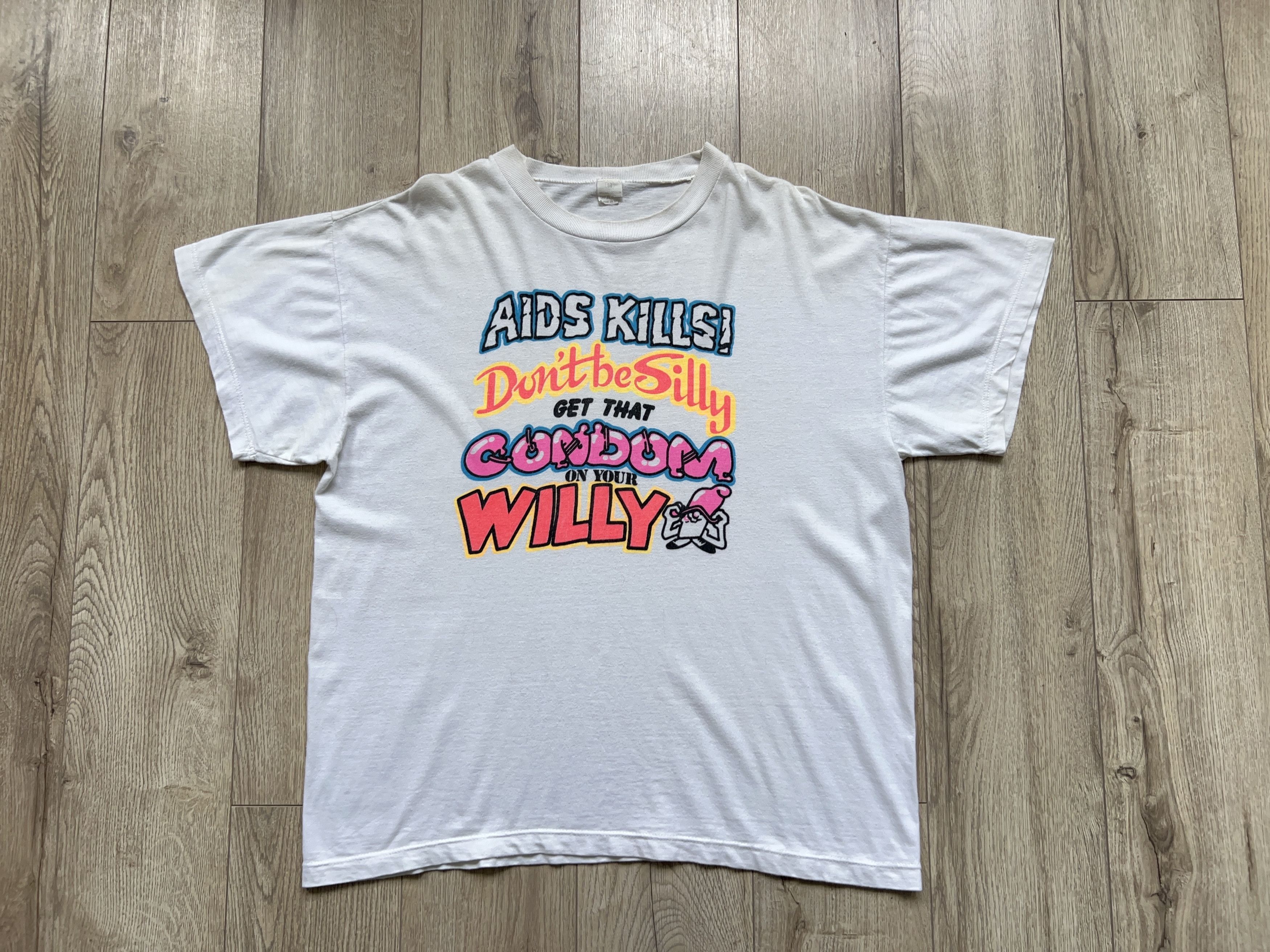 Aids Kills Don't Be Silly Get That Condom Funny Tee Parody