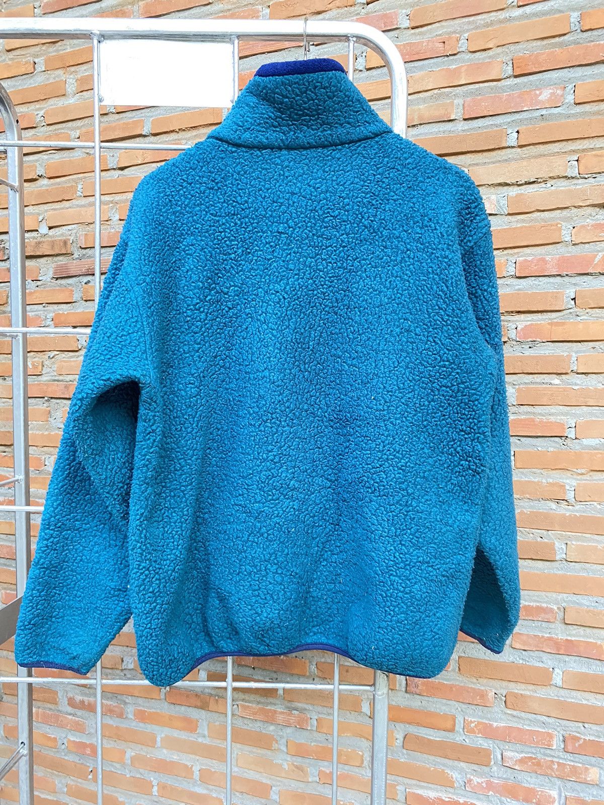 LL Bean fleece sherpa ocean blue jacket
