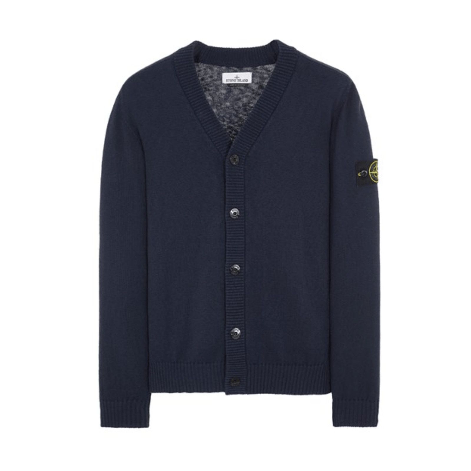 image of Stone Island Cardigan Navy, Men's (Size Large)