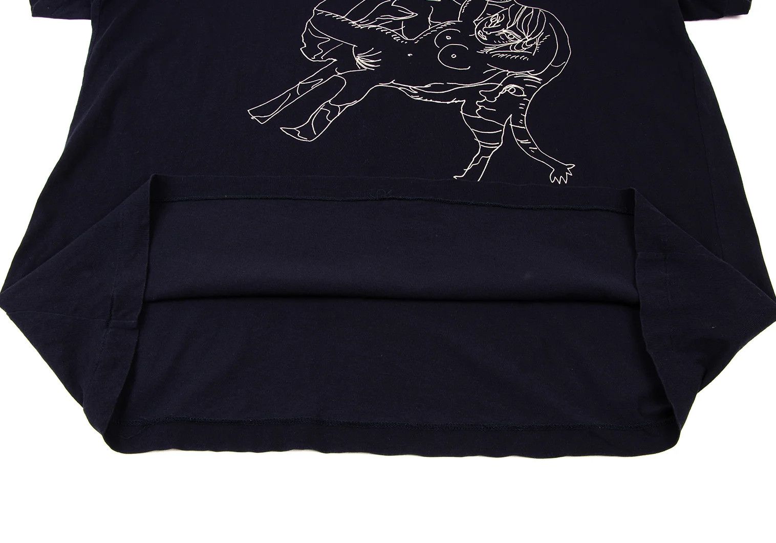 Yohji Yamamoto Yohji Yamamoto Asakura Yuka Printed T-Shirt Navy Size US L / EU 52-54 / 3 - 7 Thumbnail
