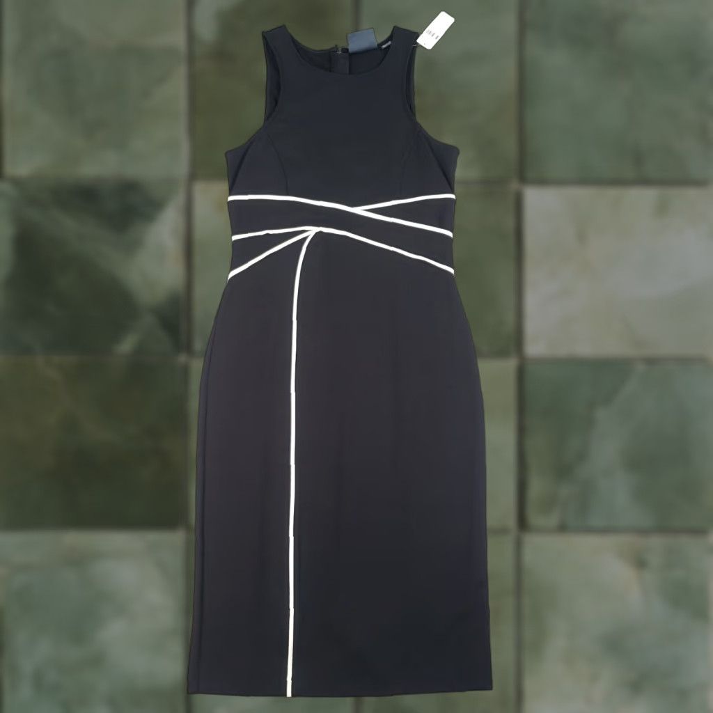 Diane von Furstenberg Diane von Furstenberg Sheath Dress Womens Size 4 Black Sleeveless Stretch Midi Size S / US 4 / IT 40 - 1 Thumbnail