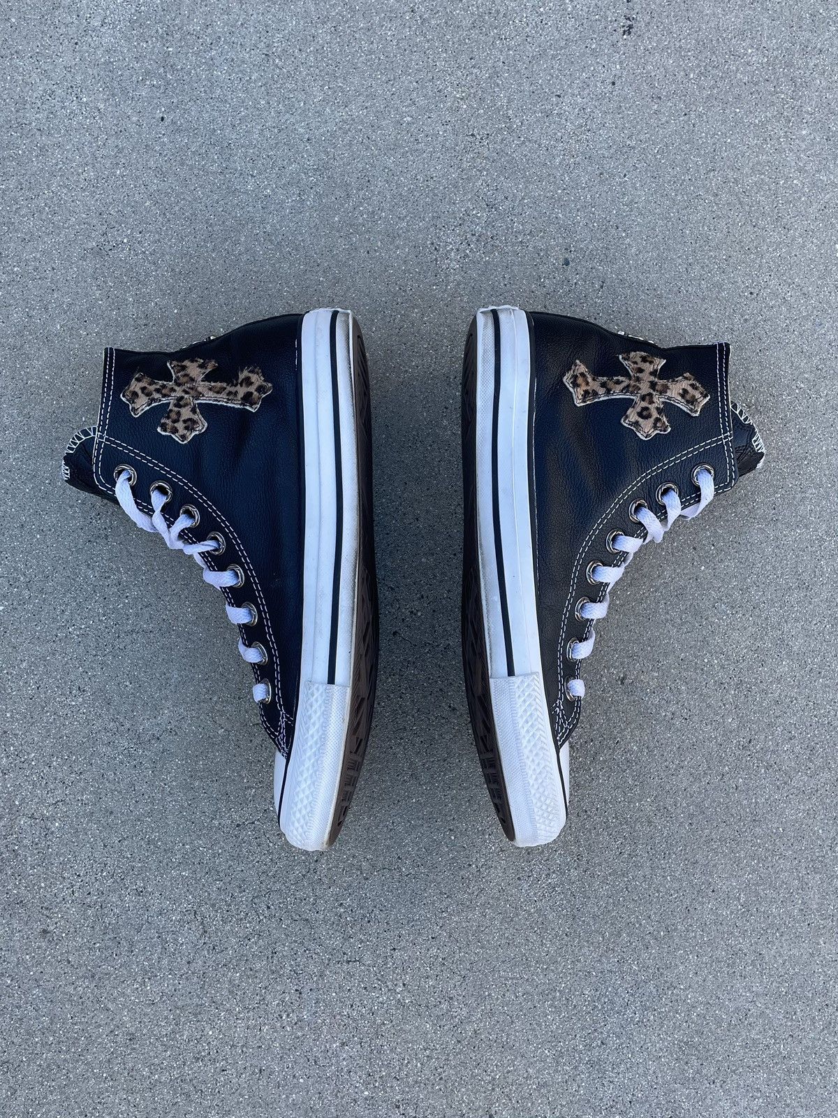 Chrome Hearts Chrome Hearts 1/1 Cheetah Patch Converse Size US 7 / EU 40 - 11 Thumbnail