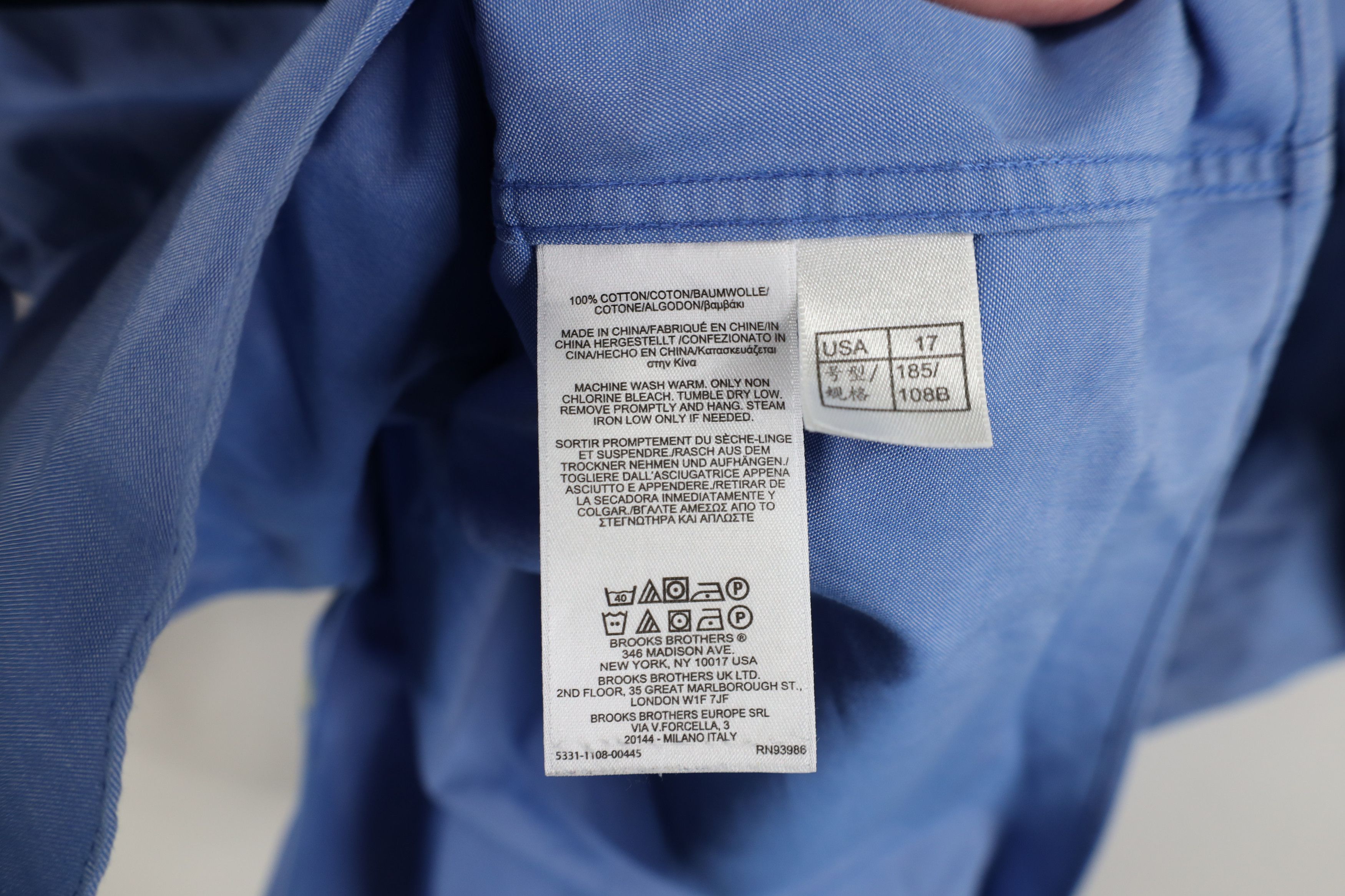 Brooks Brothers Vintage 90s Brooks Brothers Cotton Button Down Shirt OCBD Size US M / EU 48-50 / 2 - 14 Thumbnail