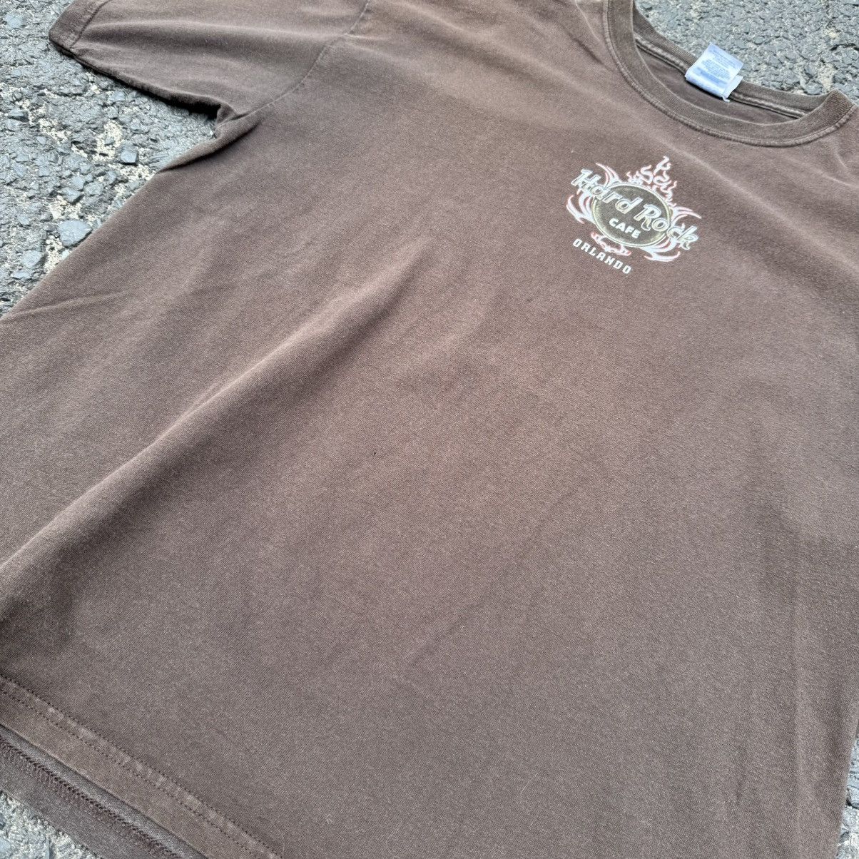 Hard Rock Cafe Vintage Hard Rock Cage Orlando USA Dragon Washed Tee 90s Size US XL / EU 56 / 4 - 13 Thumbnail