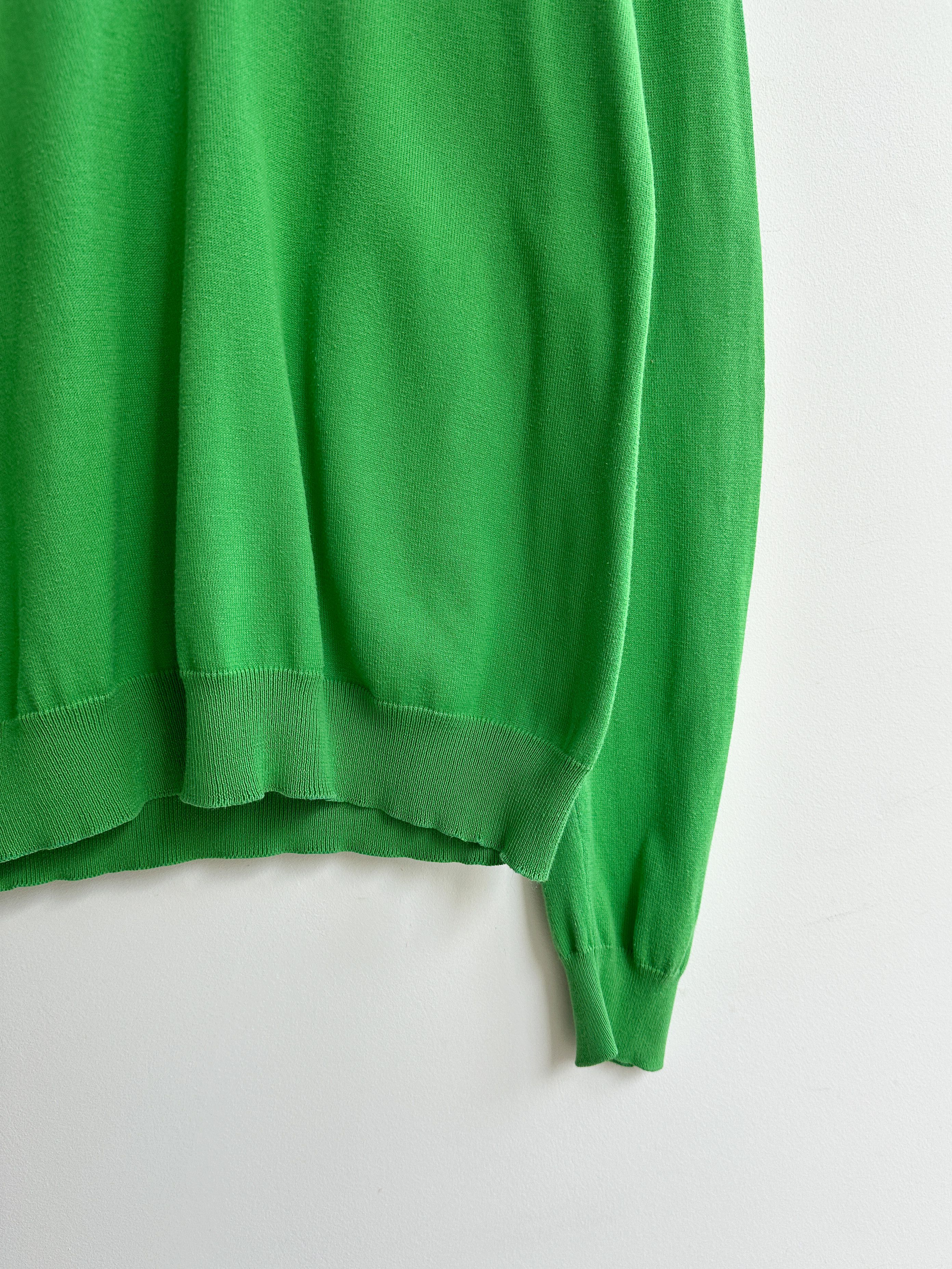 Polo Ralph Lauren Vintage Polo Ralph Lauren Green V Neck Sweater Jumper Size L / US 10 / IT 46 - 4 Thumbnail