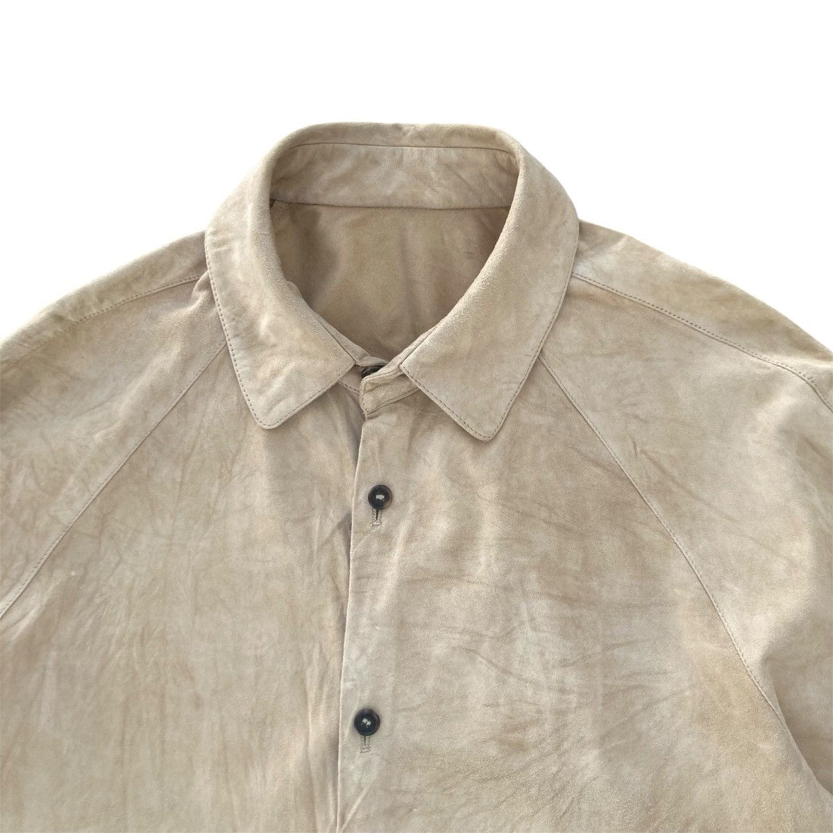 Burberry BURBERRY SUEDE LEATHER SHIRT Size US M / EU 48-50 / 2 - 4 Thumbnail