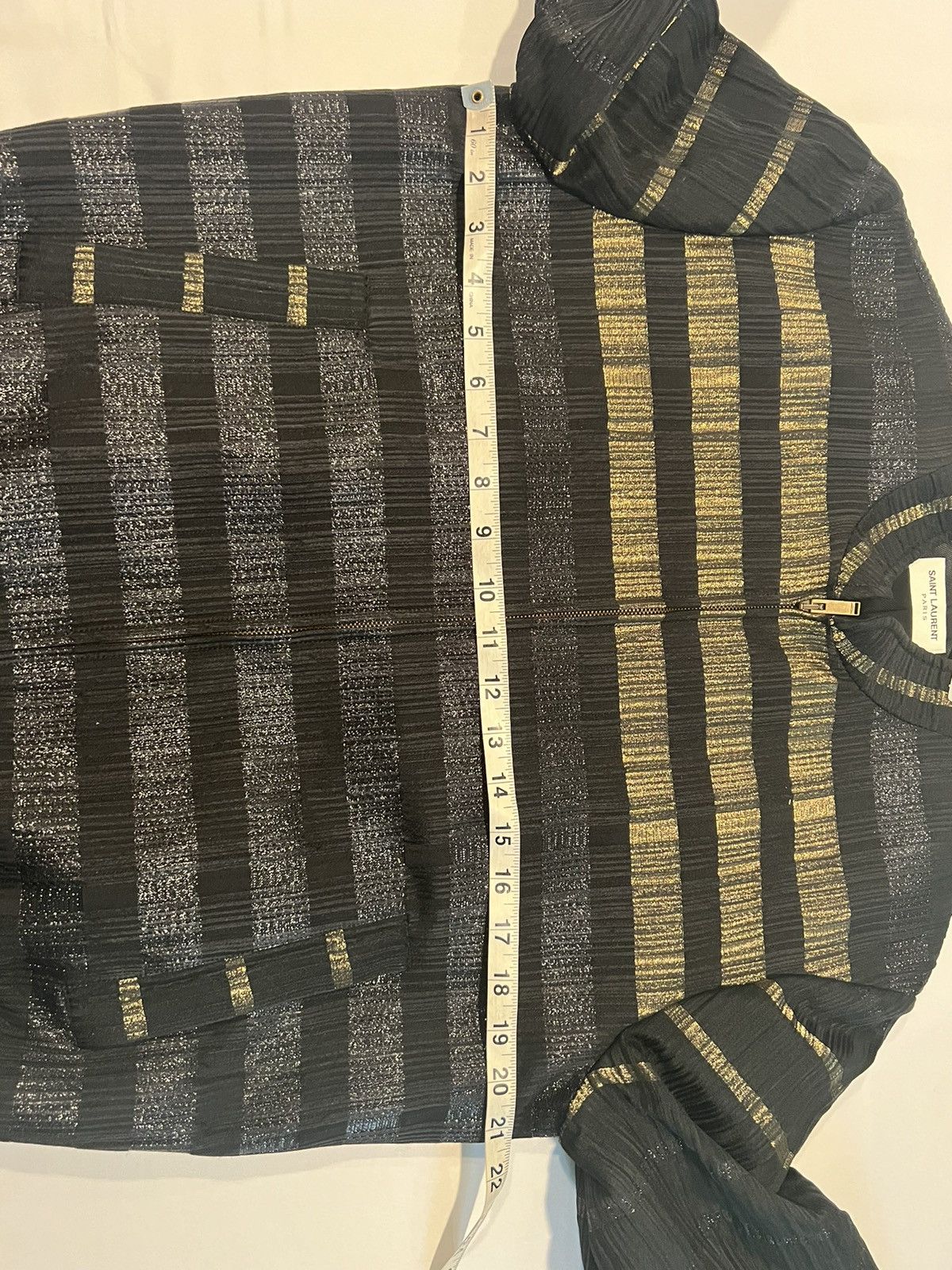 Saint Laurent Paris Saint Laurent mens gold trim bomber jacket. 48/38. $5900 Size US M / EU 48-50 / 2 - 4 Thumbnail