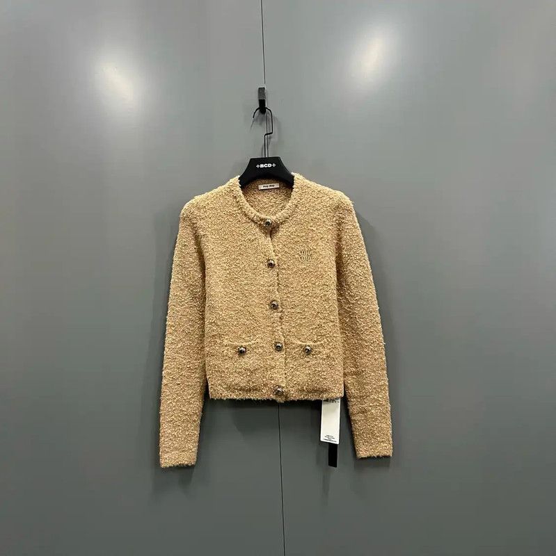 Miu Miu Miu Miu Khaki Wool Women's Jacket 0089 Size ONE SIZE - 1 Thumbnail