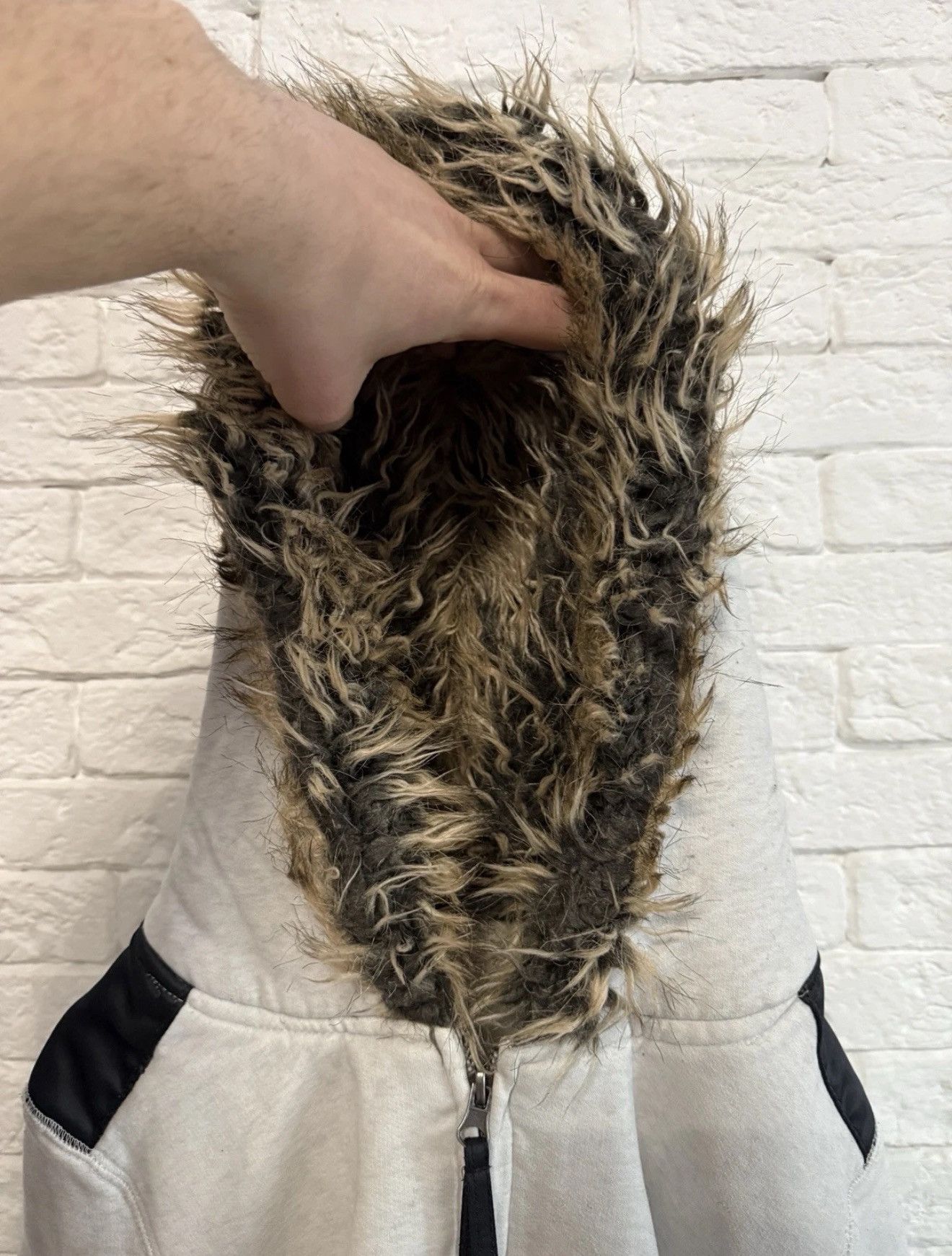 Other Zip hoodie Women Fur Hood Hype Sz S Size S / US 4 / IT 40 - 6 Thumbnail