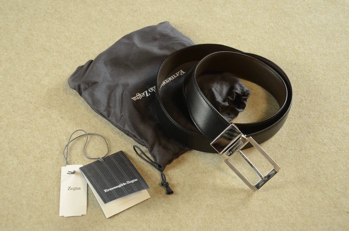 Ermenegildo Zegna Zegna Double Sided Black/Brown Belt 110/115 EU Size ONE SIZE - 2 Thumbnail