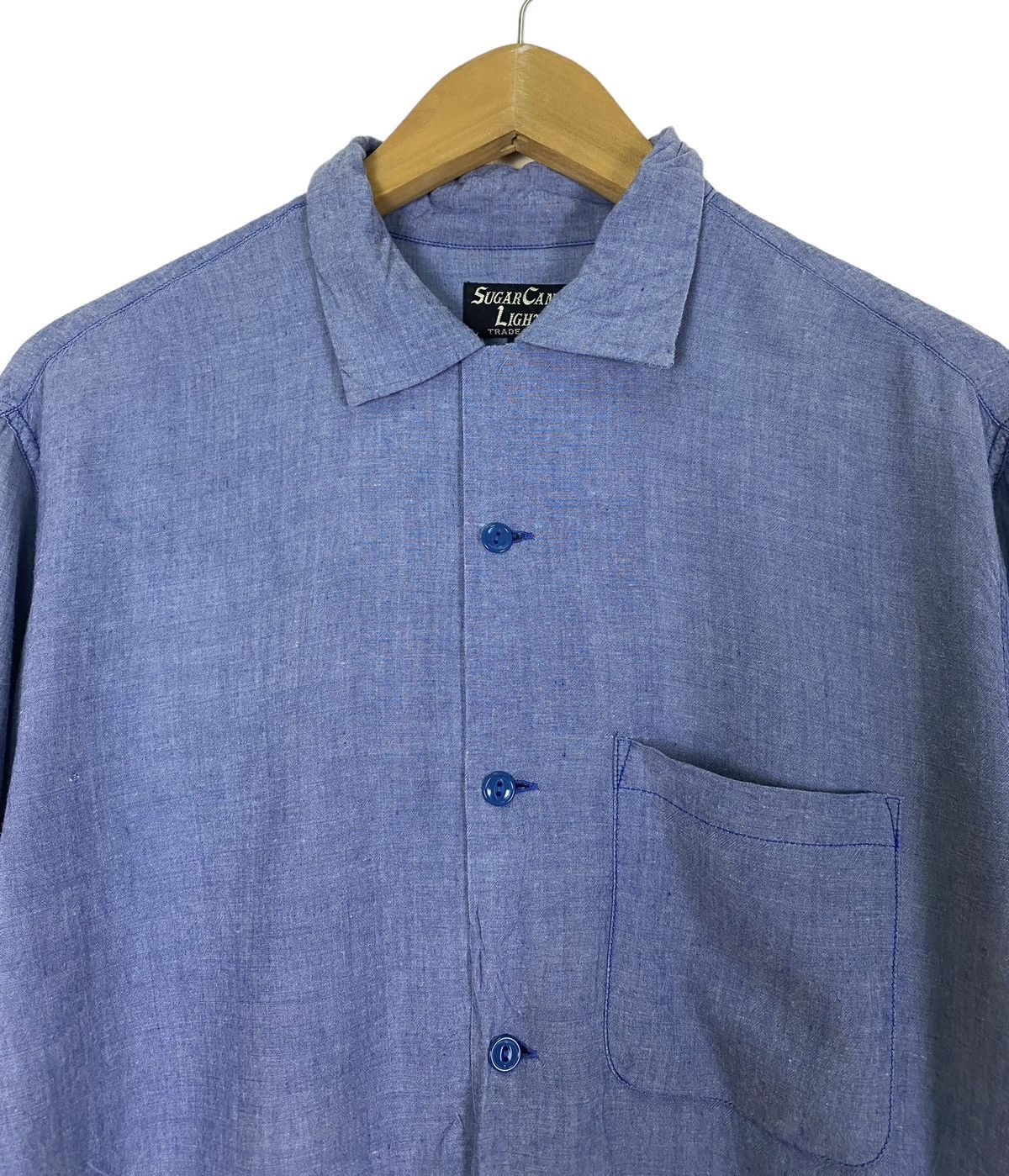 Sugar Cane Sugar Cane Light Rayon Fish Eye Button Long Sleeve Shirt Size US M / EU 48-50 / 2 - 6 Thumbnail