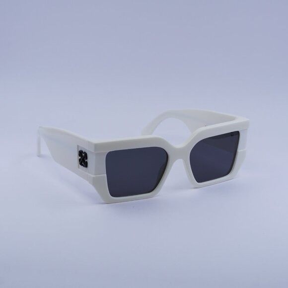 Off-White Off-White OERI148 DOVER 0107 Sunglasses White Square Frame Size ONE SIZE - 3 Thumbnail