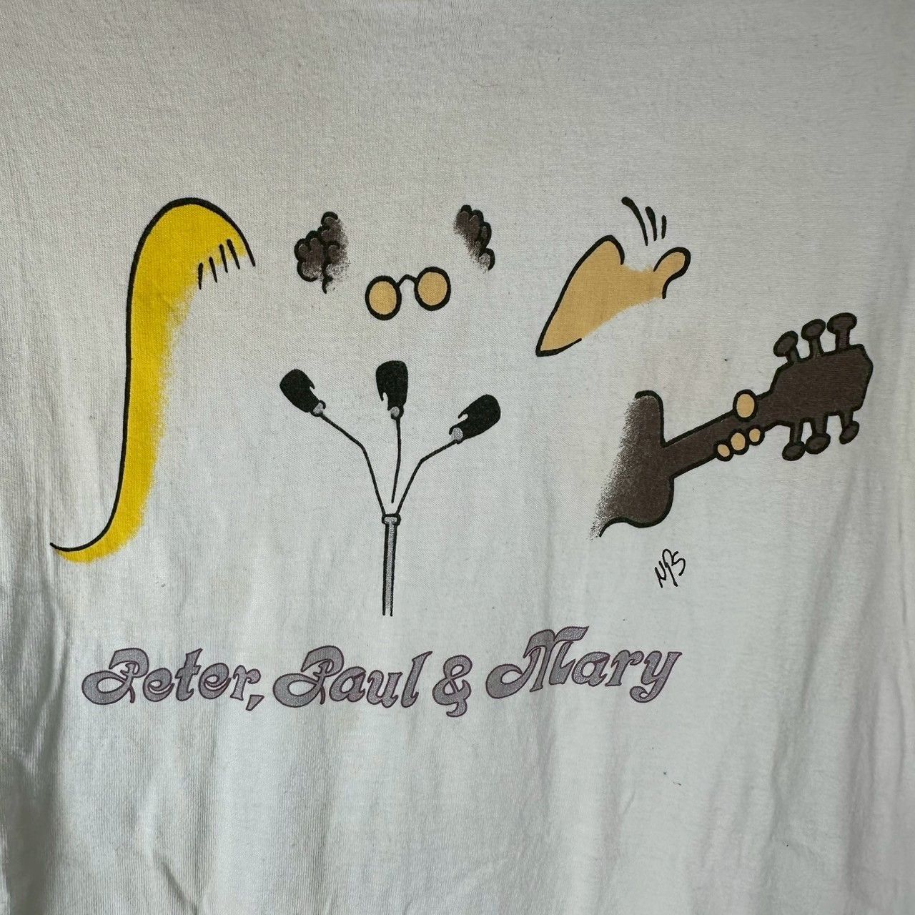 Vintage Vintage 90s Peter, Paul & Mary And Richard T-shirt Size US L / EU 52-54 / 3 - 2 Thumbnail