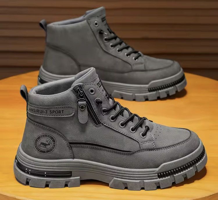 Japanese Brand PVC Utility Mid-Top Sneakers Shoe Size US 7 / EU 40 - 6 Thumbnail