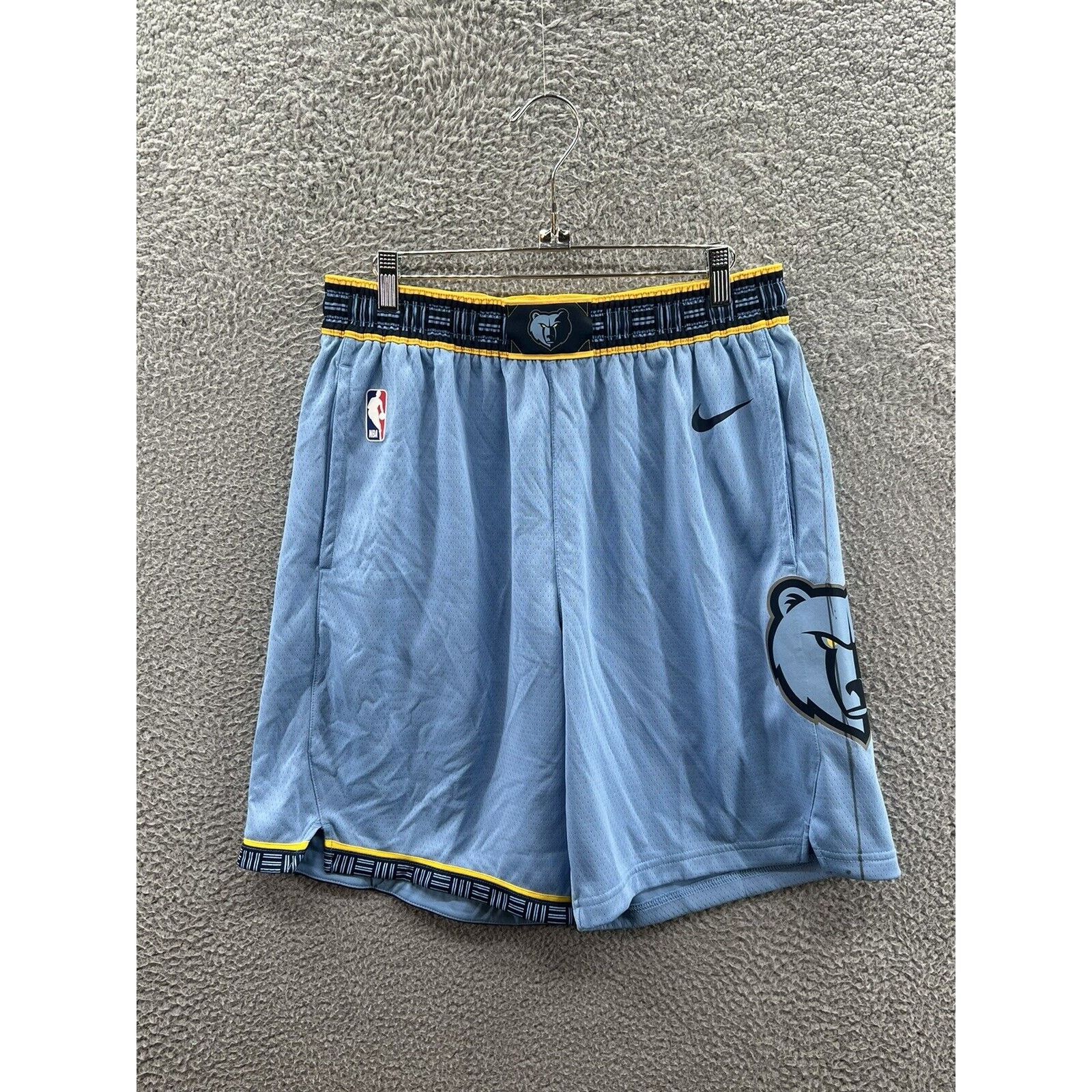 Nike Nike Memphis Grizzlies Swingman Team Game Issued Blue Shorts Size US 34 / EU 50 - 1 Thumbnail
