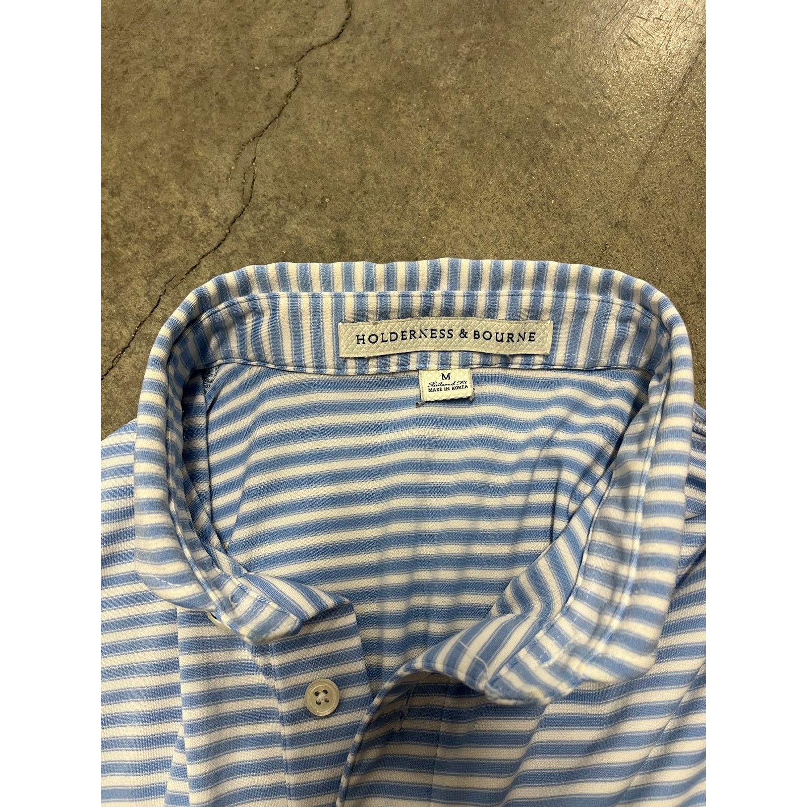 Grailed Holderness & Bourne Polo Shirt Men M Blue White Striped Size US M / EU 48-50 / 2 - 4 Thumbnail