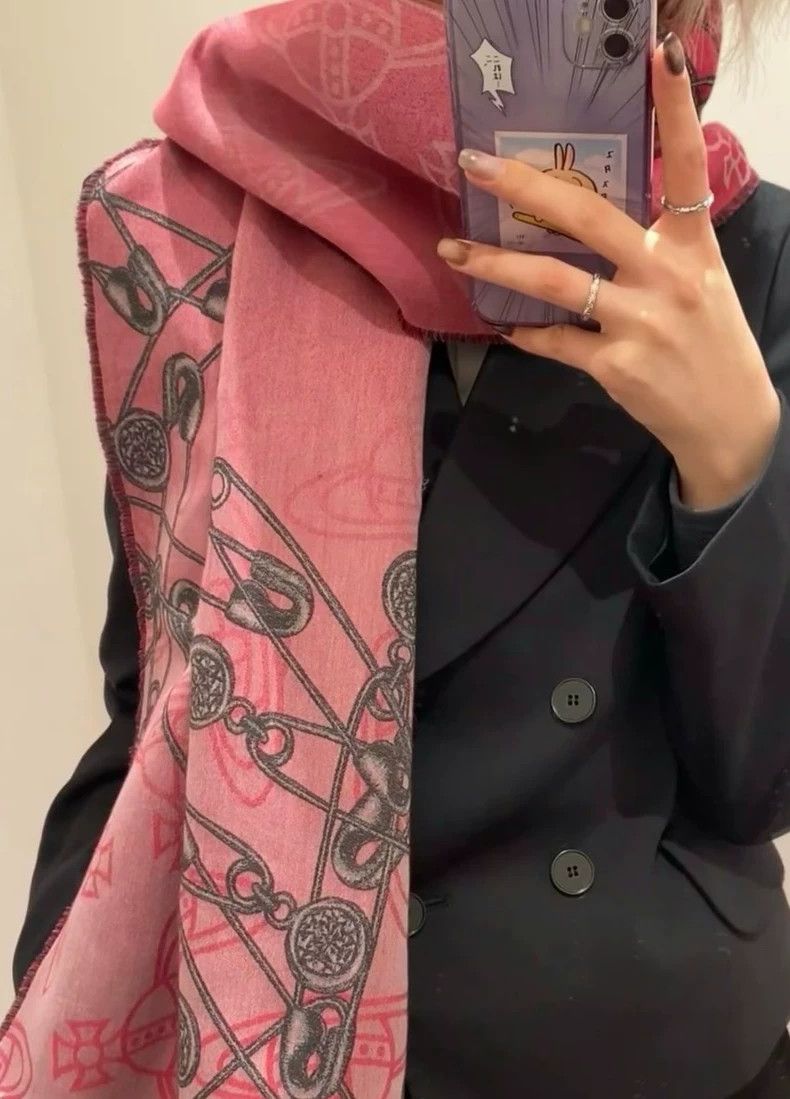 Vivienne Westwood Vivienne Westwood Double-sided pin Saturn purple long scar Size ONE SIZE - 5 Thumbnail