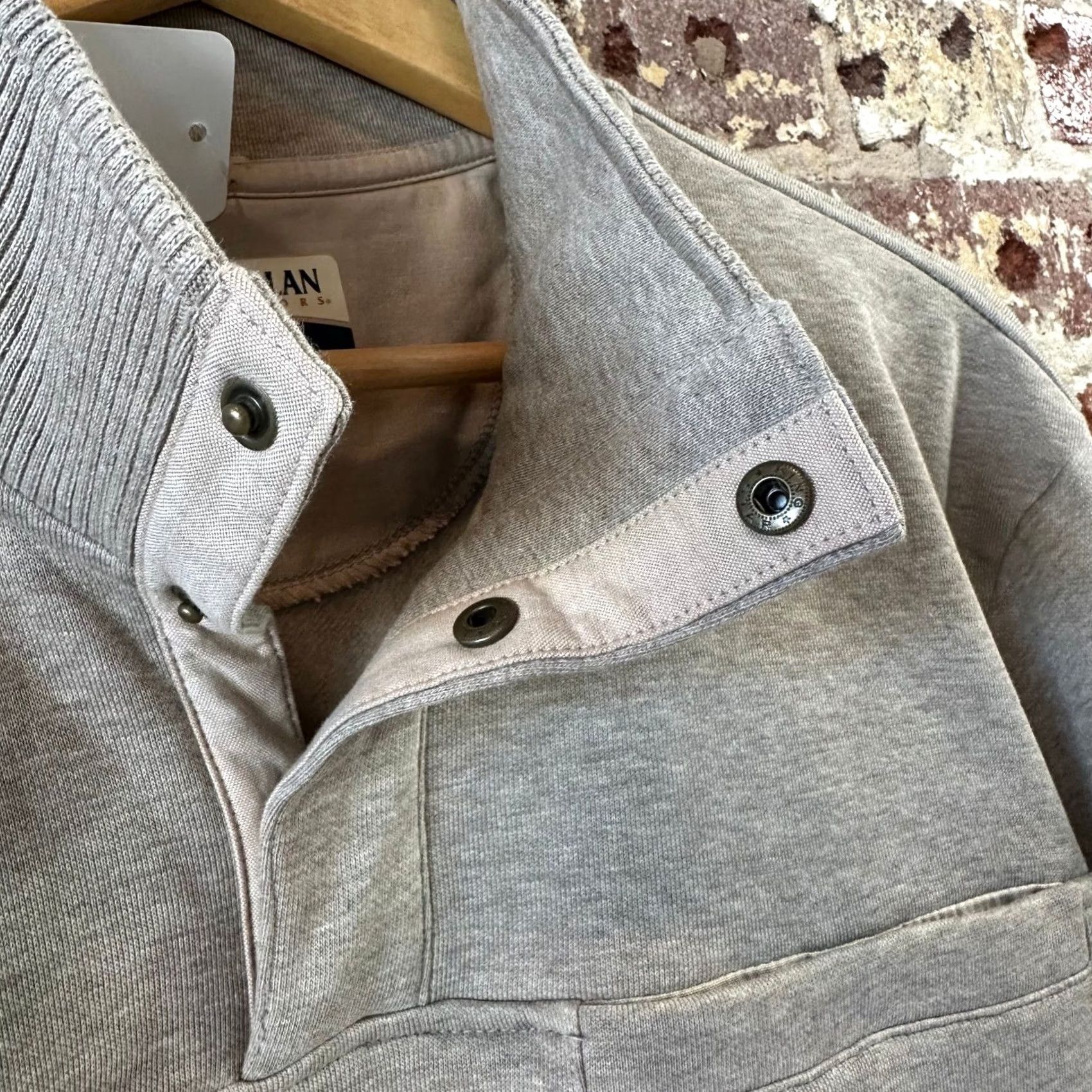 Vintage Magellan Sweatshirt Pullover 1/4 snap Tan Campfire Mens Large Size US L / EU 52-54 / 3 - 3 Thumbnail