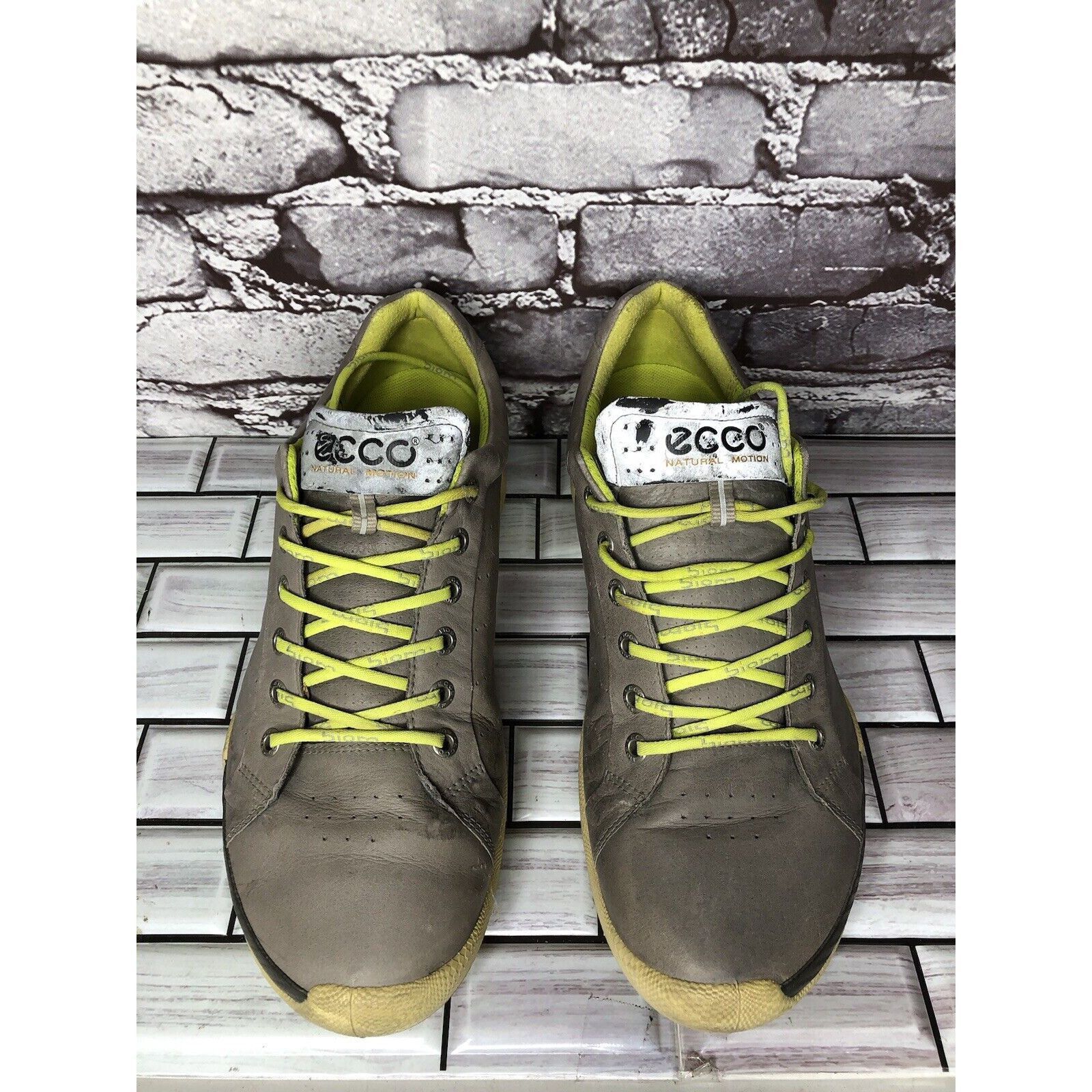 Ecco Ecco Biom Hybrid Gray Yak Leather Green Golf Shoes Spikeless Size US 10 / EU 43 - 2 Thumbnail